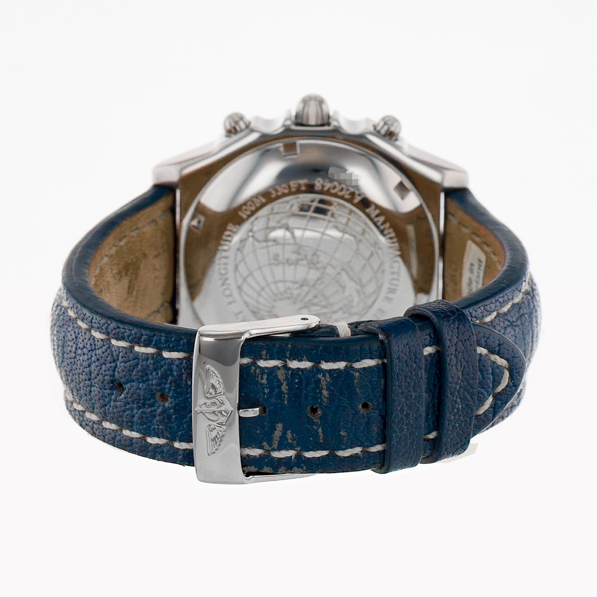 Breitling Chronomat A20048 39mm GMT Blue White Chronograph Mens Watch 2000 thumbnail 9