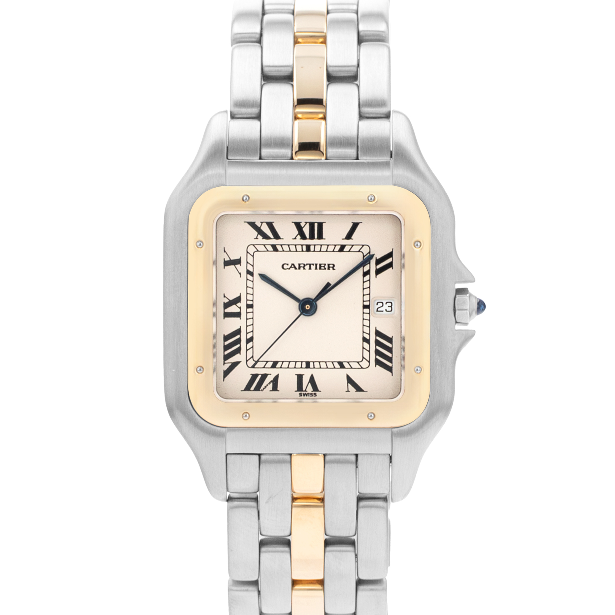 Cartier Panthere W25021B5 187957 Champagne Single Row Yellow Gold Ladies Watch thumbnail 1