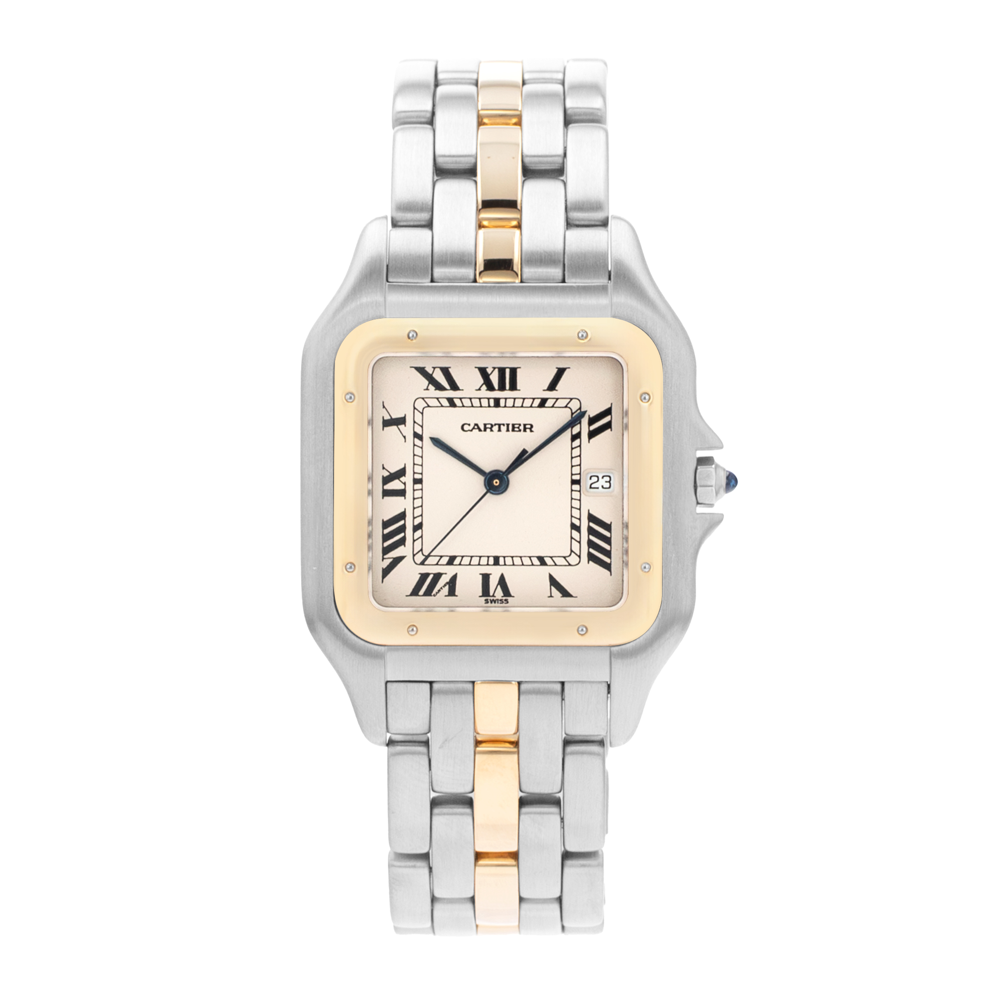 Cartier Panthere W25021B5 187957 Champagne Single Row Yellow Gold Ladies Watch thumbnail 2