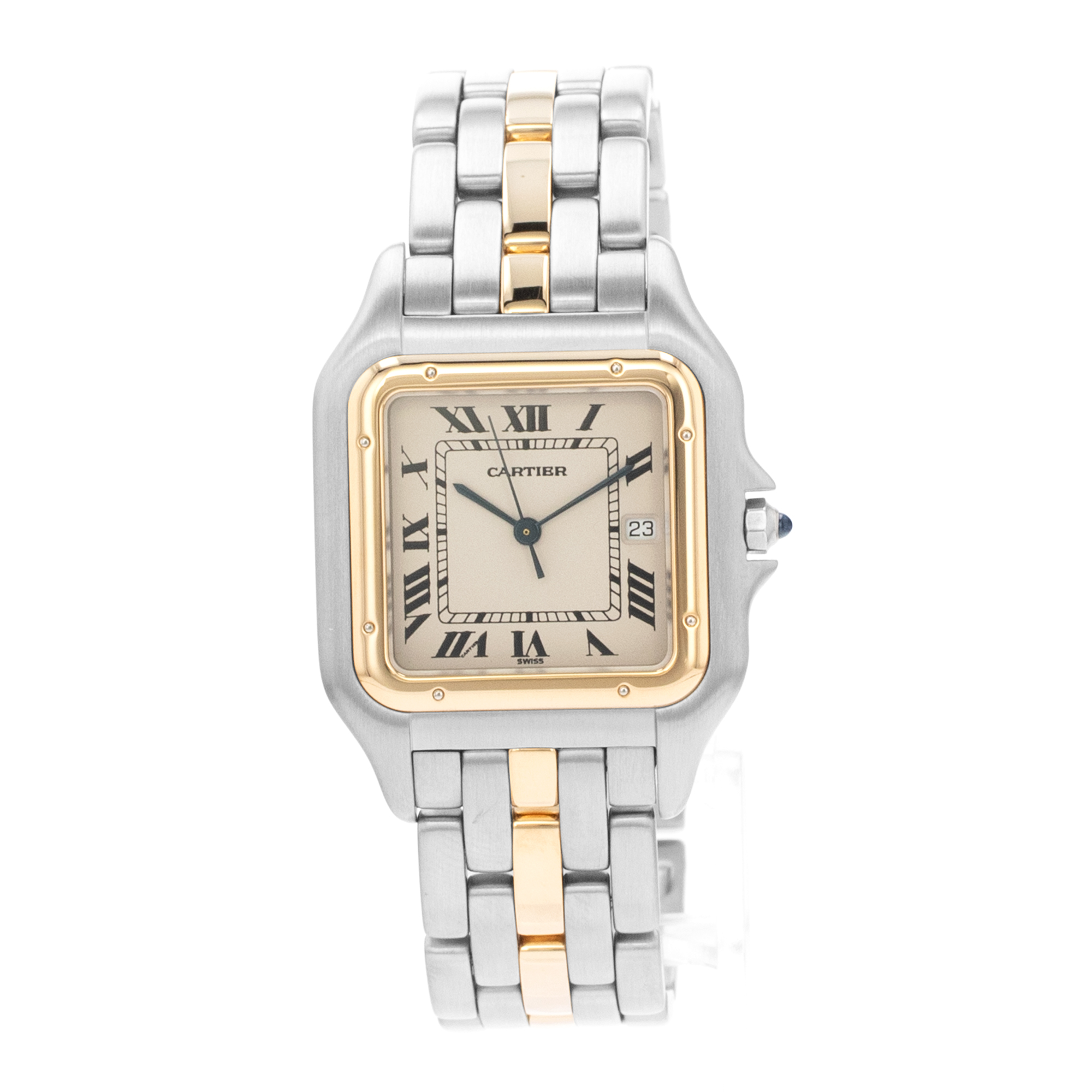 Cartier Panthere W25021B5 187957 Champagne Single Row Yellow Gold Ladies Watch thumbnail 3