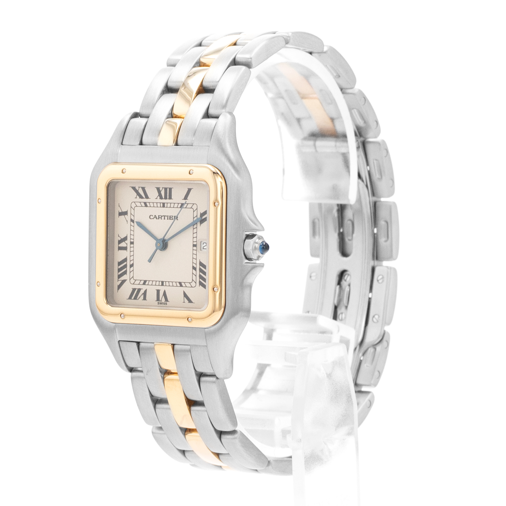 Cartier Panthere W25021B5 187957 Champagne Single Row Yellow Gold Ladies Watch thumbnail 4