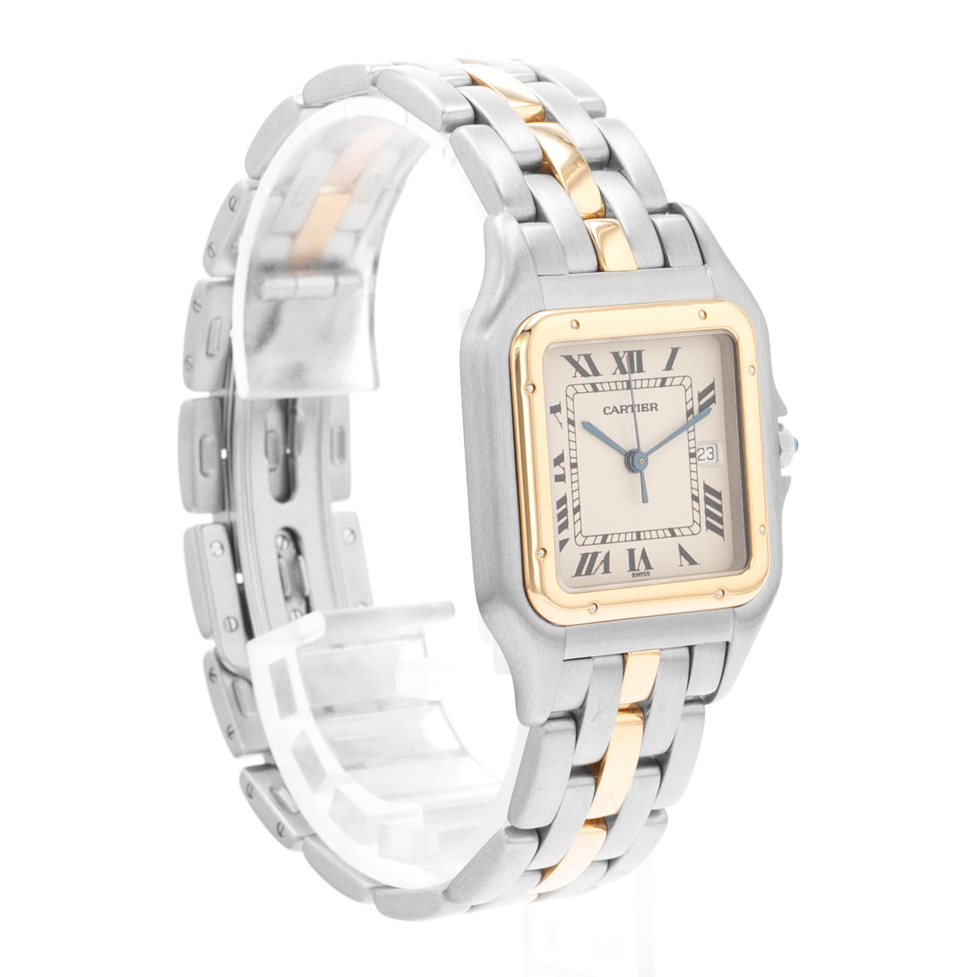 Cartier Panthere W25021B5 187957 Champagne Single Row Yellow Gold Ladies Watch thumbnail 7