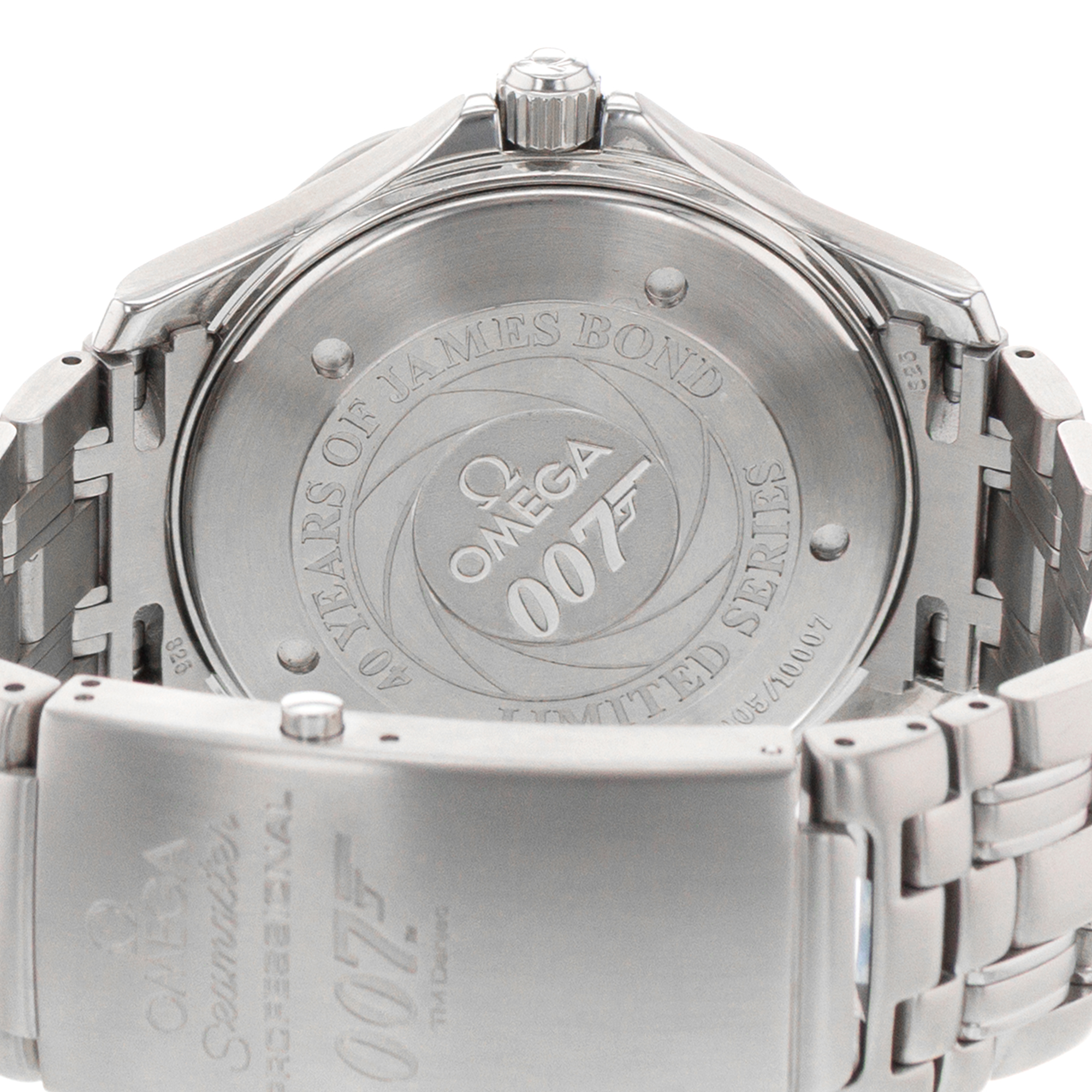 Omega Seamaster Diver 300 M 2537.80 41mm James Bond 007 Blue Mens Watch 2002 thumbnail 10
