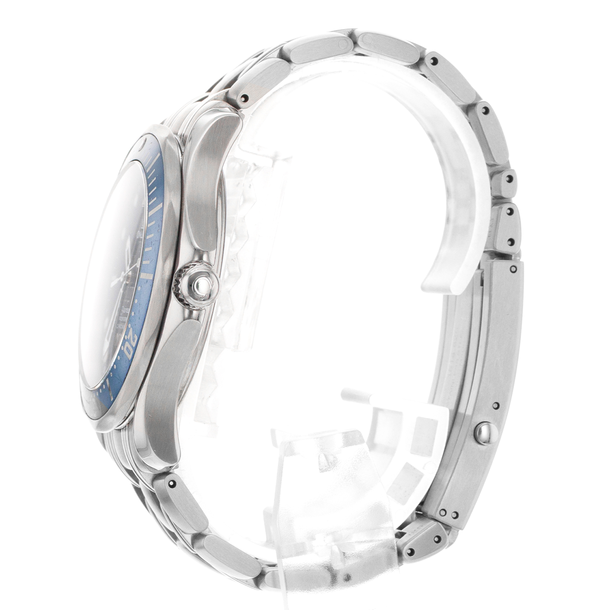 Omega Seamaster Diver 300 M 2537.80 41mm James Bond 007 Blue Mens Watch 2002 thumbnail 5