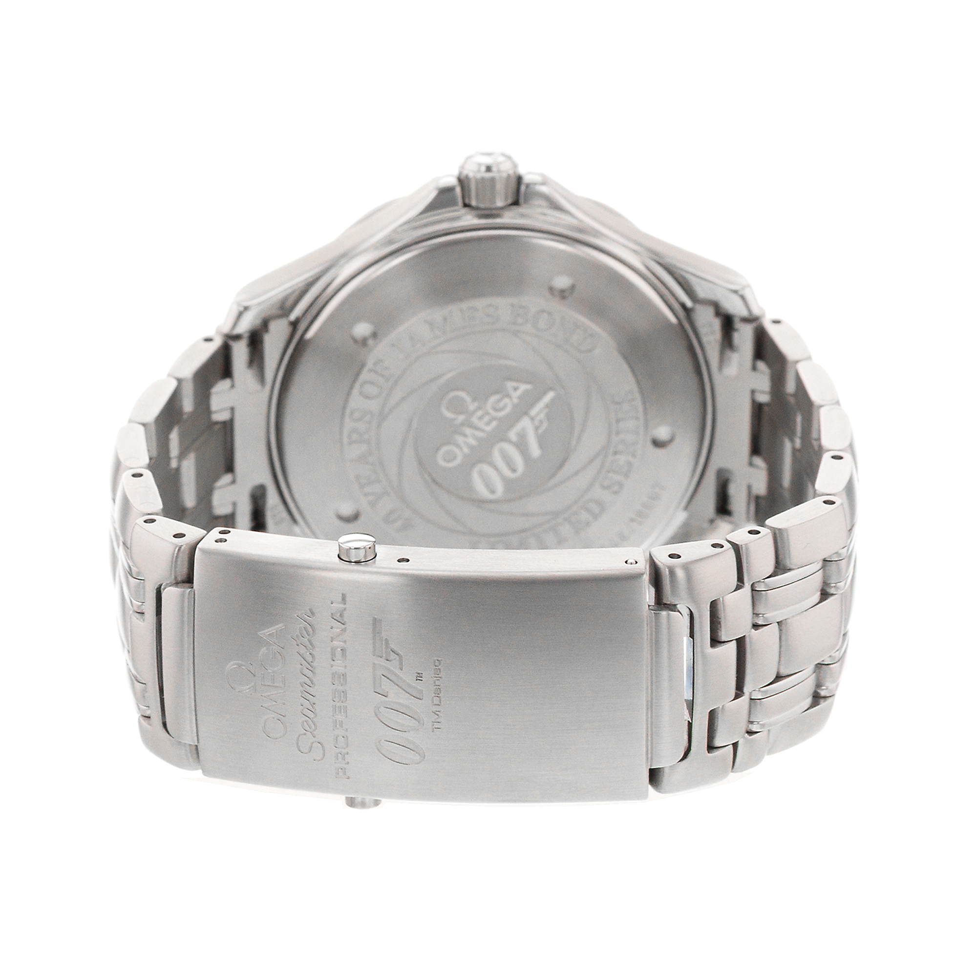 Omega Seamaster Diver 300 M 2537.80 41mm James Bond 007 Blue Mens Watch 2002 thumbnail 9