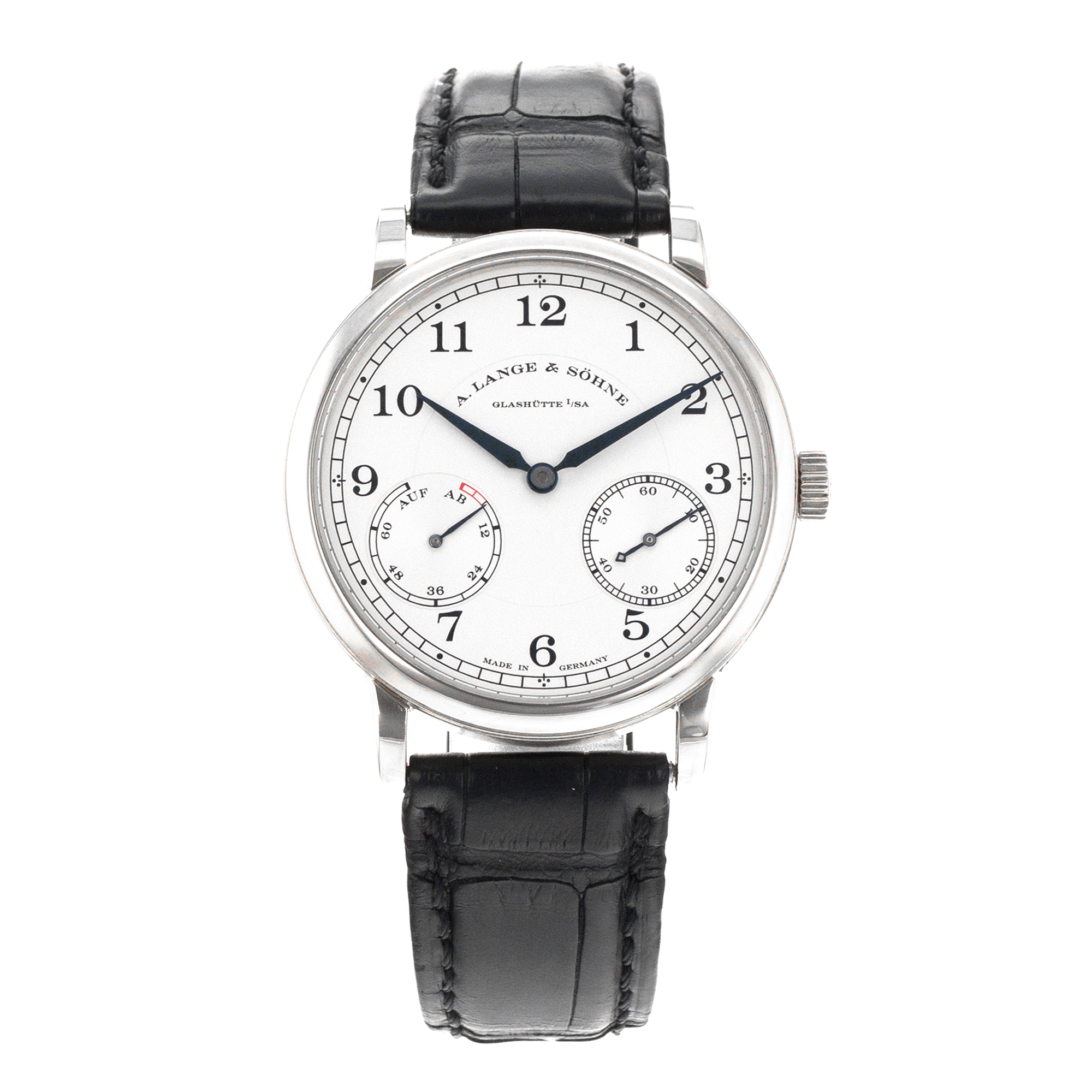 A Lange & Sohne 1815 234.026 Up Down 39mm White Gold Silver Arabic Mens Watch thumbnail 2