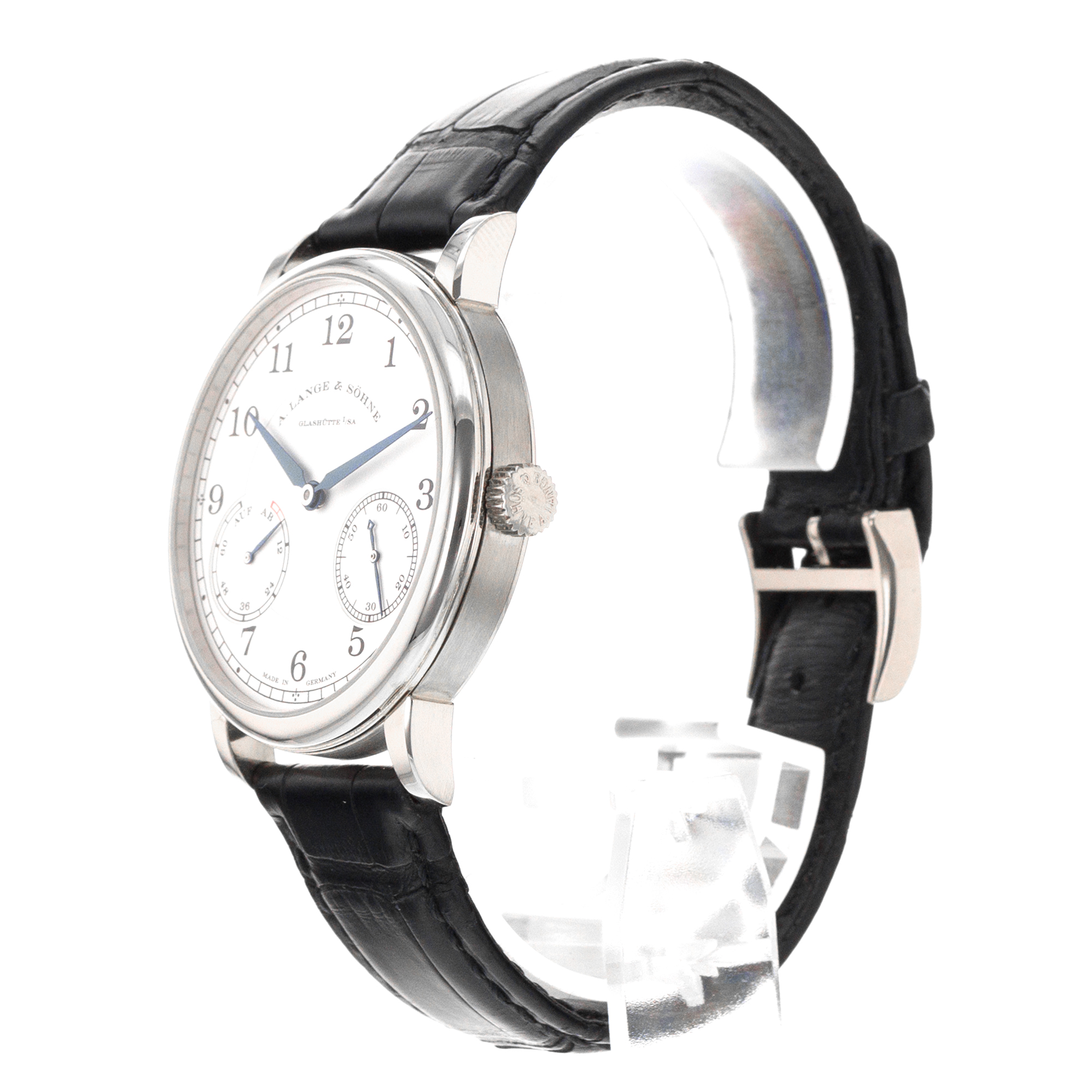 A Lange & Sohne 1815 234.026 Up Down 39mm White Gold Silver Arabic Mens Watch thumbnail 4