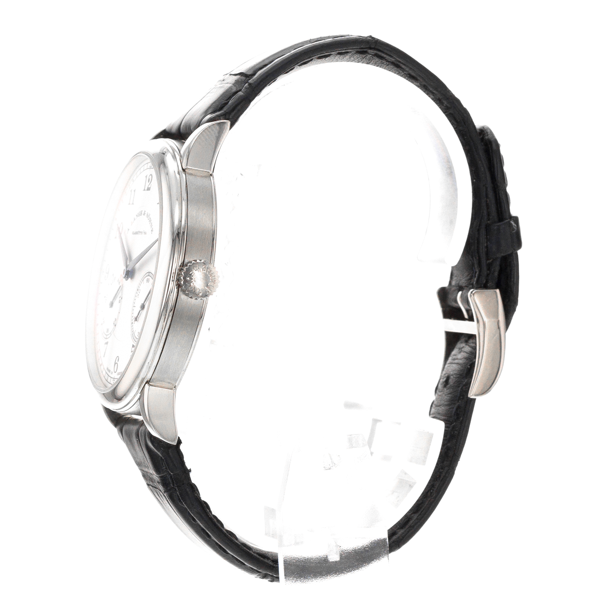A Lange & Sohne 1815 234.026 Up Down 39mm White Gold Silver Arabic Mens Watch thumbnail 5