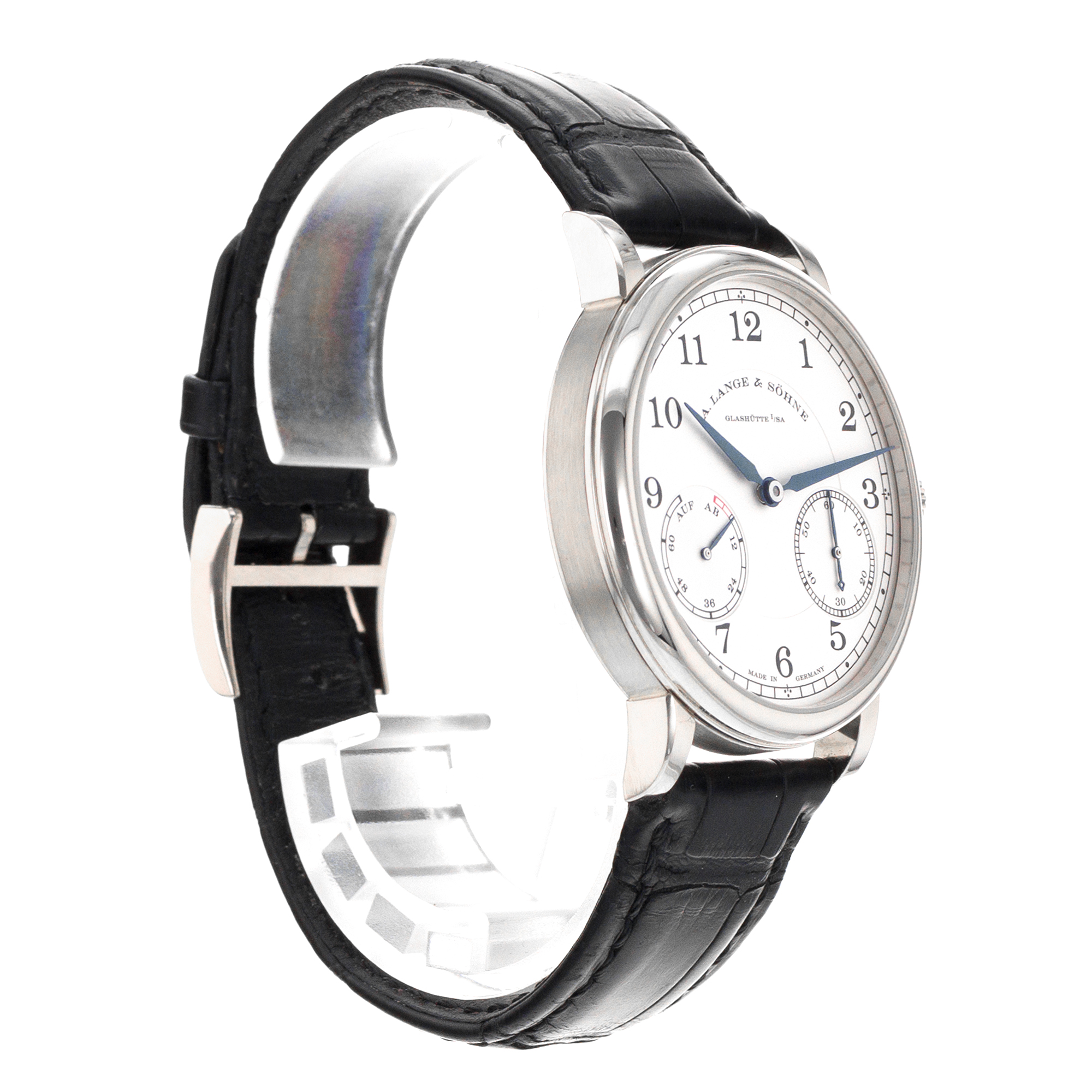A Lange & Sohne 1815 234.026 Up Down 39mm White Gold Silver Arabic Mens Watch thumbnail 7