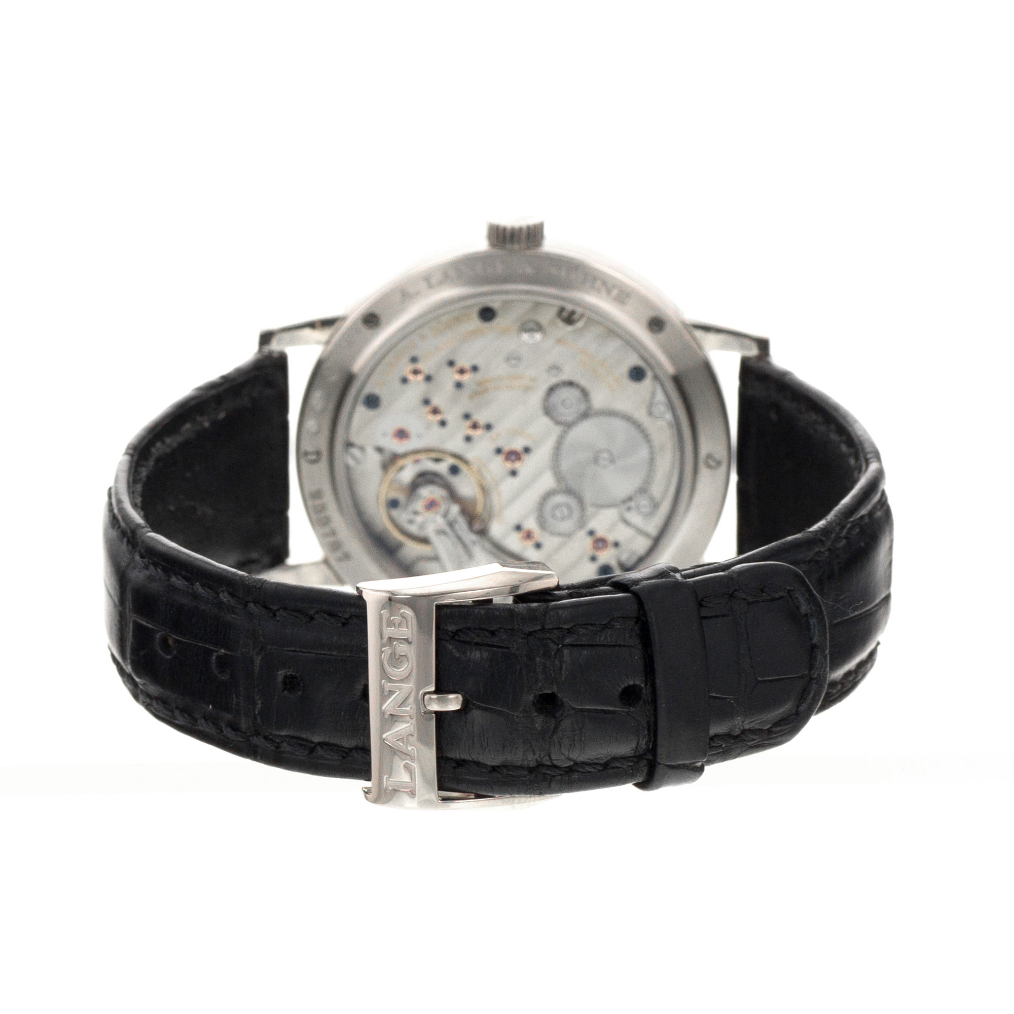 A Lange & Sohne 1815 234.026 Up Down 39mm White Gold Silver Arabic Mens Watch thumbnail 9
