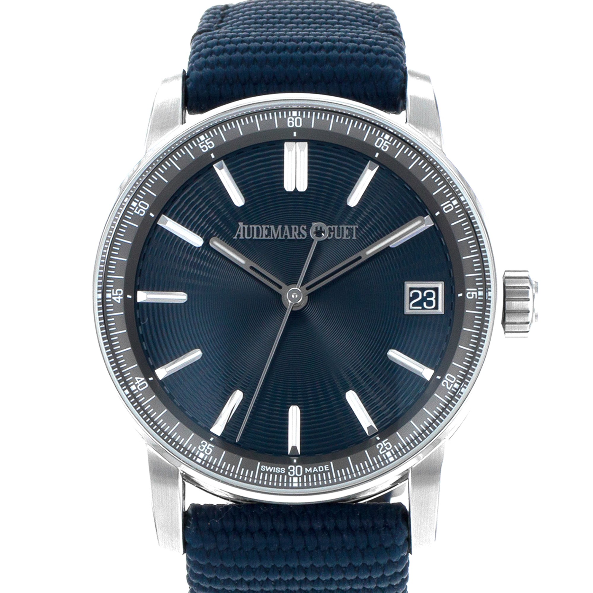 Audemars Piguet Code 11.59 15210ST.OO.A348KB.01 41mm Blue Wave Steel Mens Watch thumbnail 1