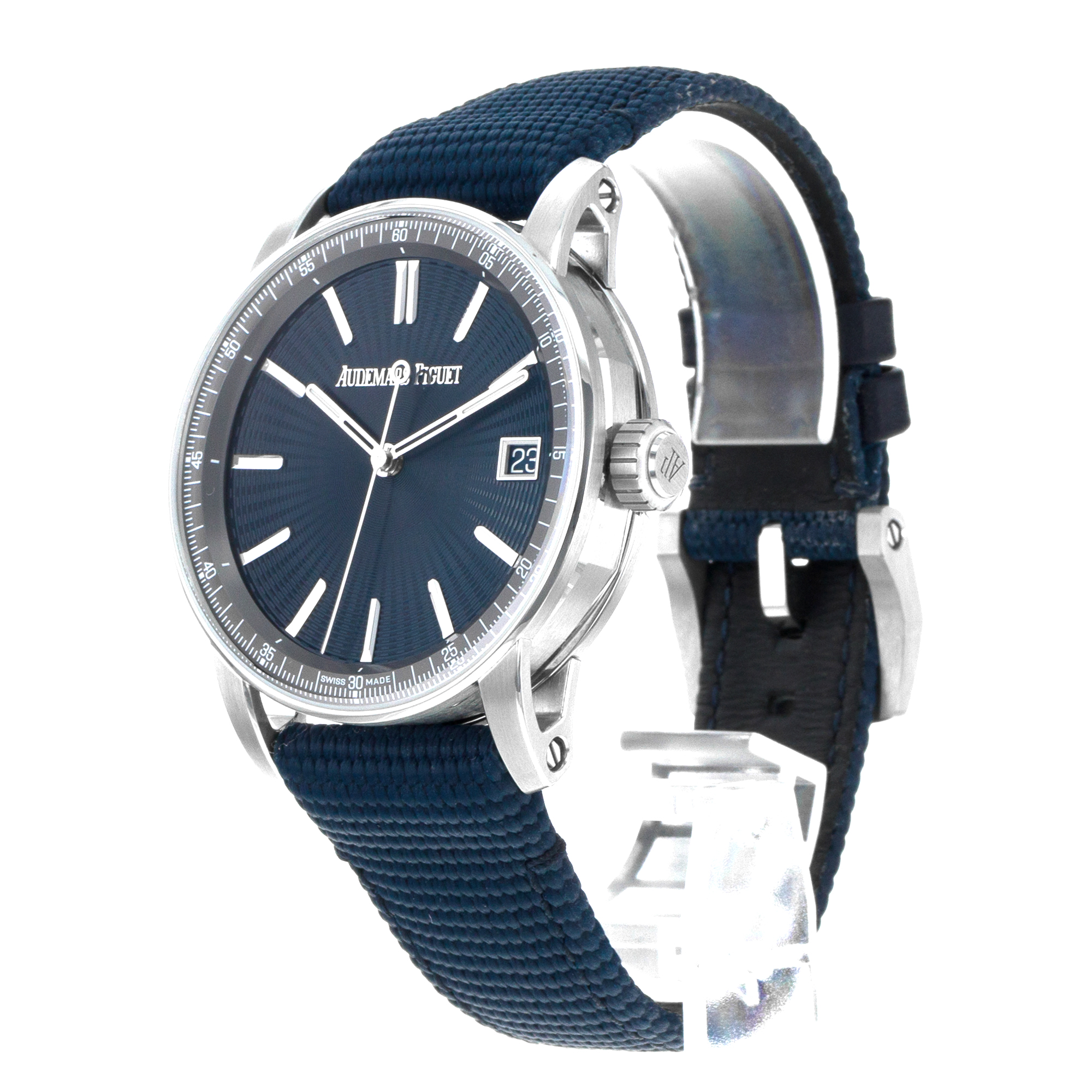 Audemars Piguet Code 11.59 15210ST.OO.A348KB.01 41mm Blue Wave Steel Mens Watch thumbnail 5