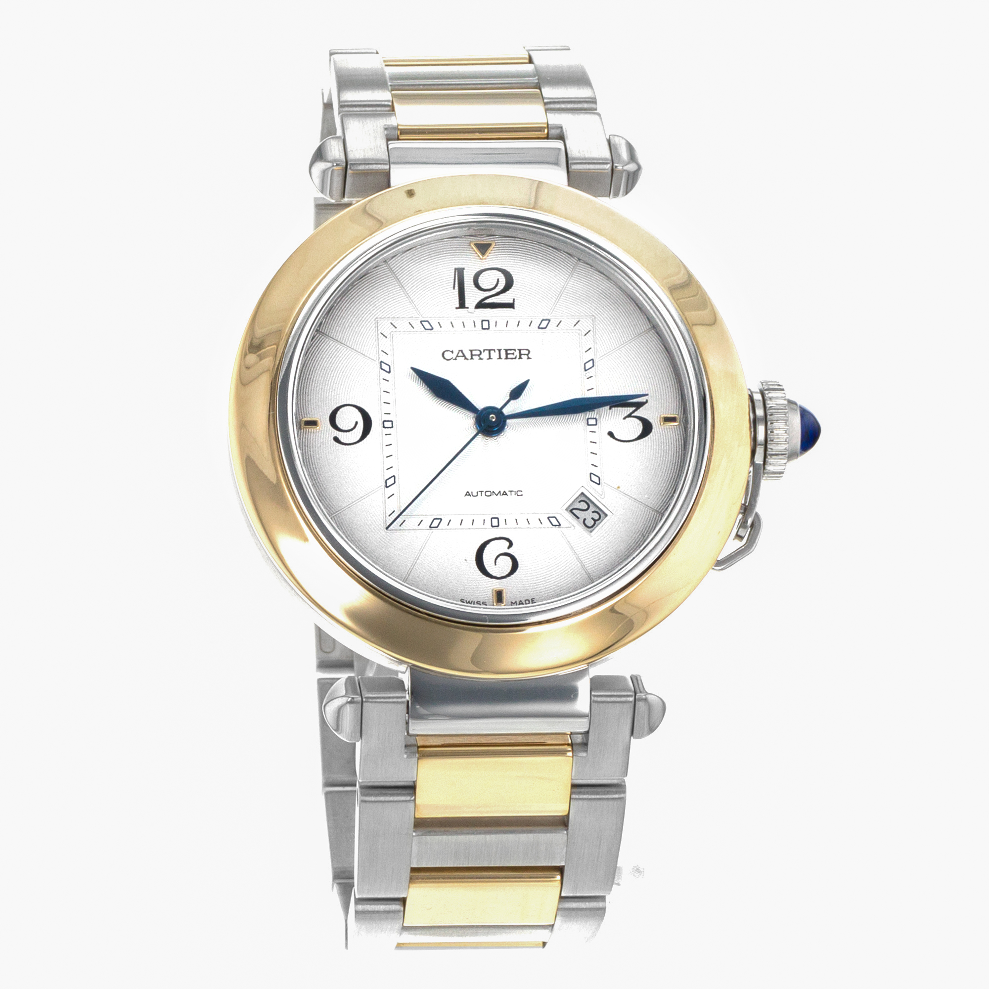Cartier Pasha W2PA0009 4266 41mm Steel 18k Yellow Gold Automatic Mens Watch thumbnail 10