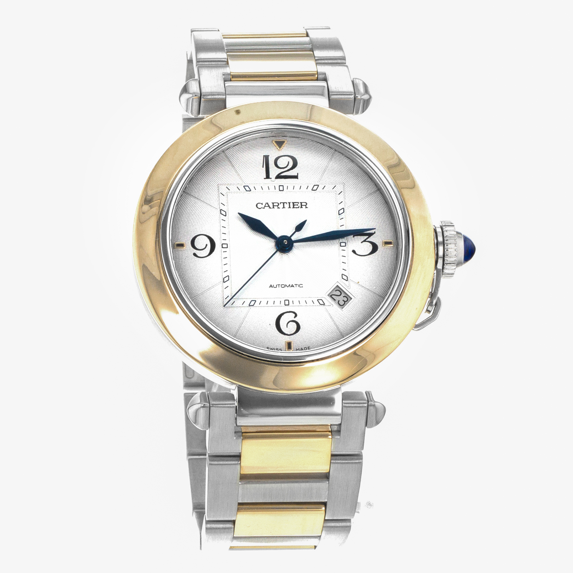 Cartier Pasha W2PA0009 4266 41mm Steel 18k Yellow Gold Automatic Mens Watch thumbnail 11