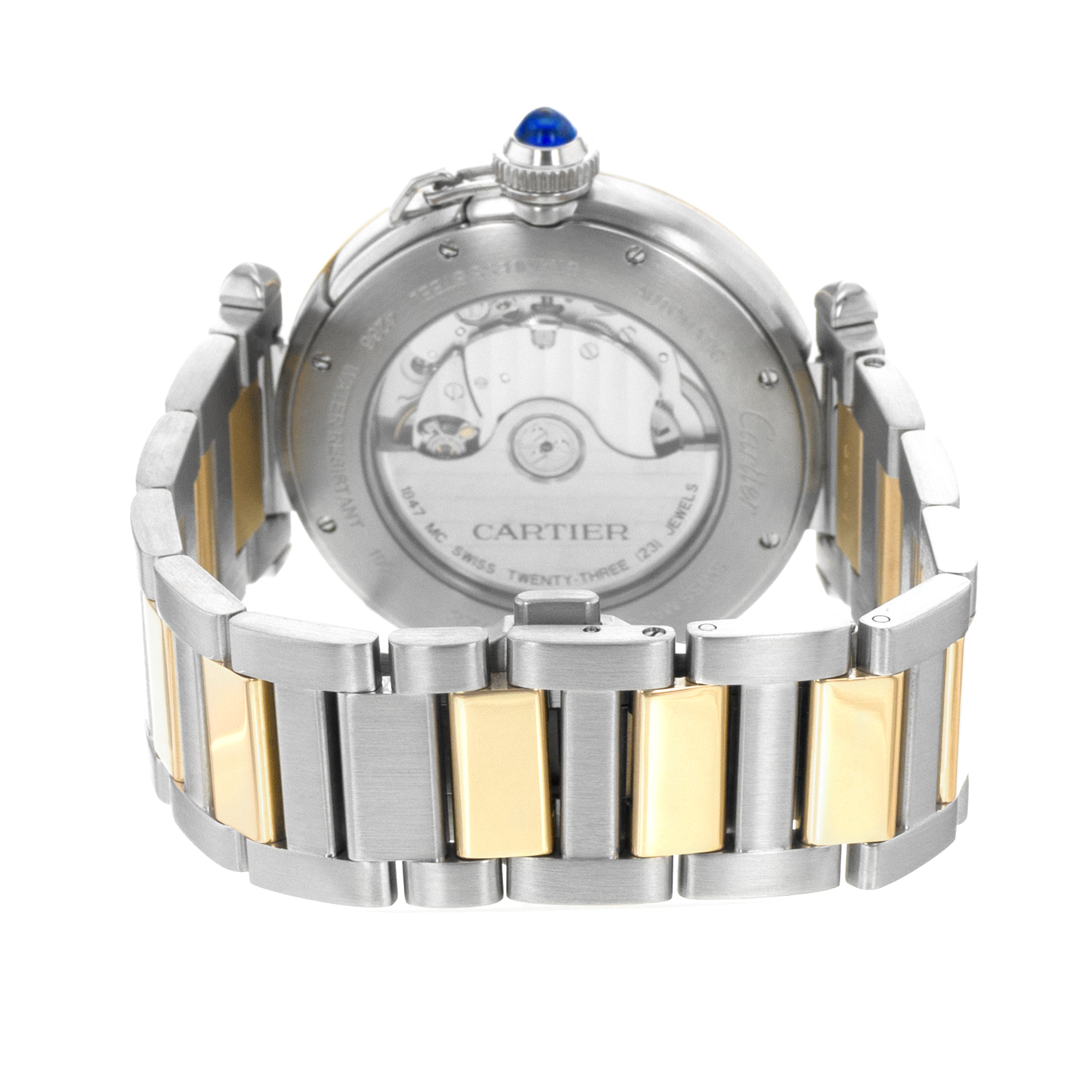 Cartier Pasha W2PA0009 4266 41mm Steel 18k Yellow Gold Automatic Mens Watch thumbnail 12
