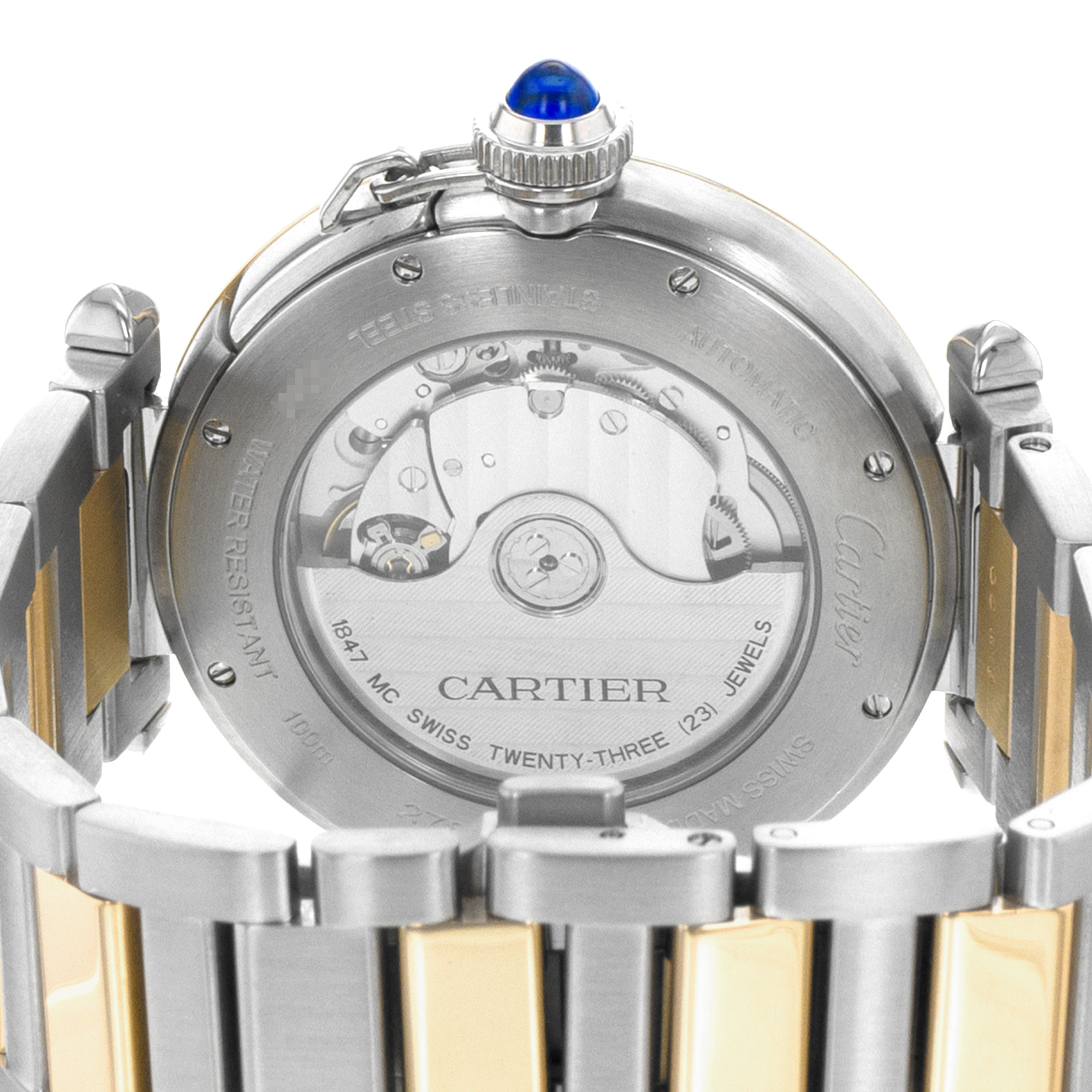 Cartier Pasha W2PA0009 4266 41mm Steel 18k Yellow Gold Automatic Mens Watch thumbnail 13
