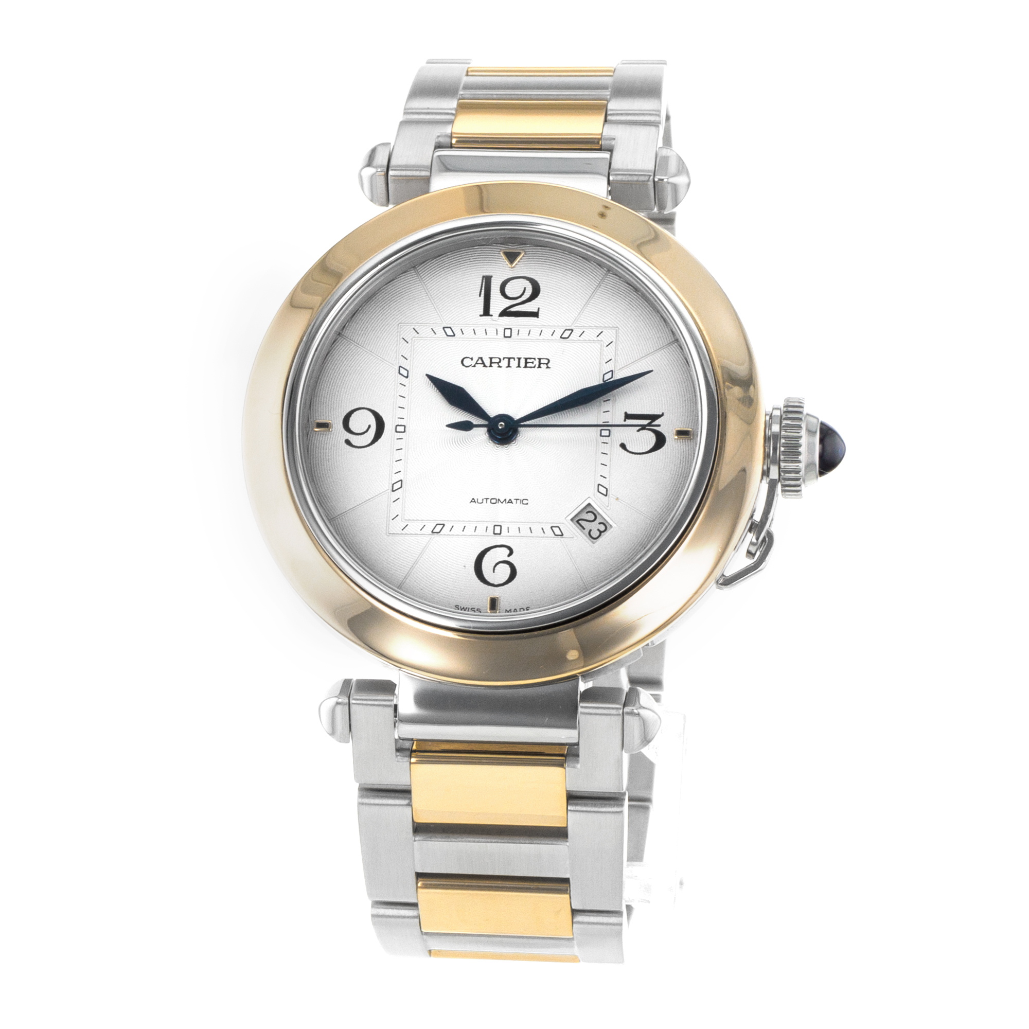 Cartier Pasha W2PA0009 4266 41mm Steel 18k Yellow Gold Automatic Mens Watch thumbnail 4
