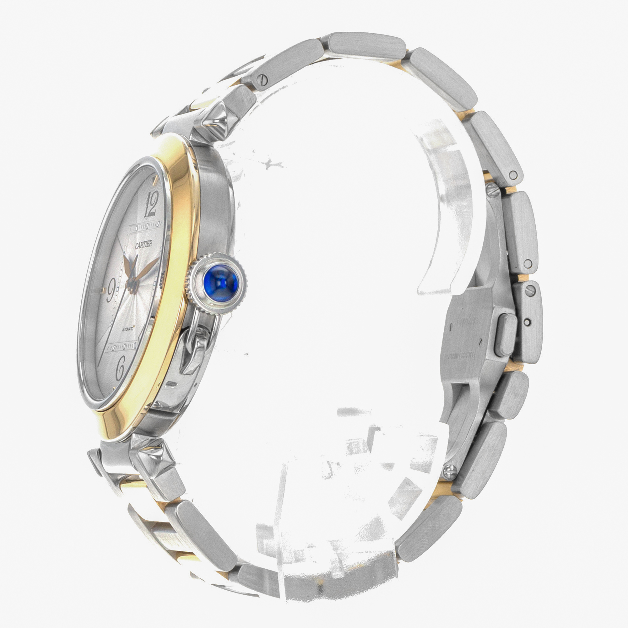 Cartier Pasha W2PA0009 4266 41mm Steel 18k Yellow Gold Automatic Mens Watch thumbnail 6