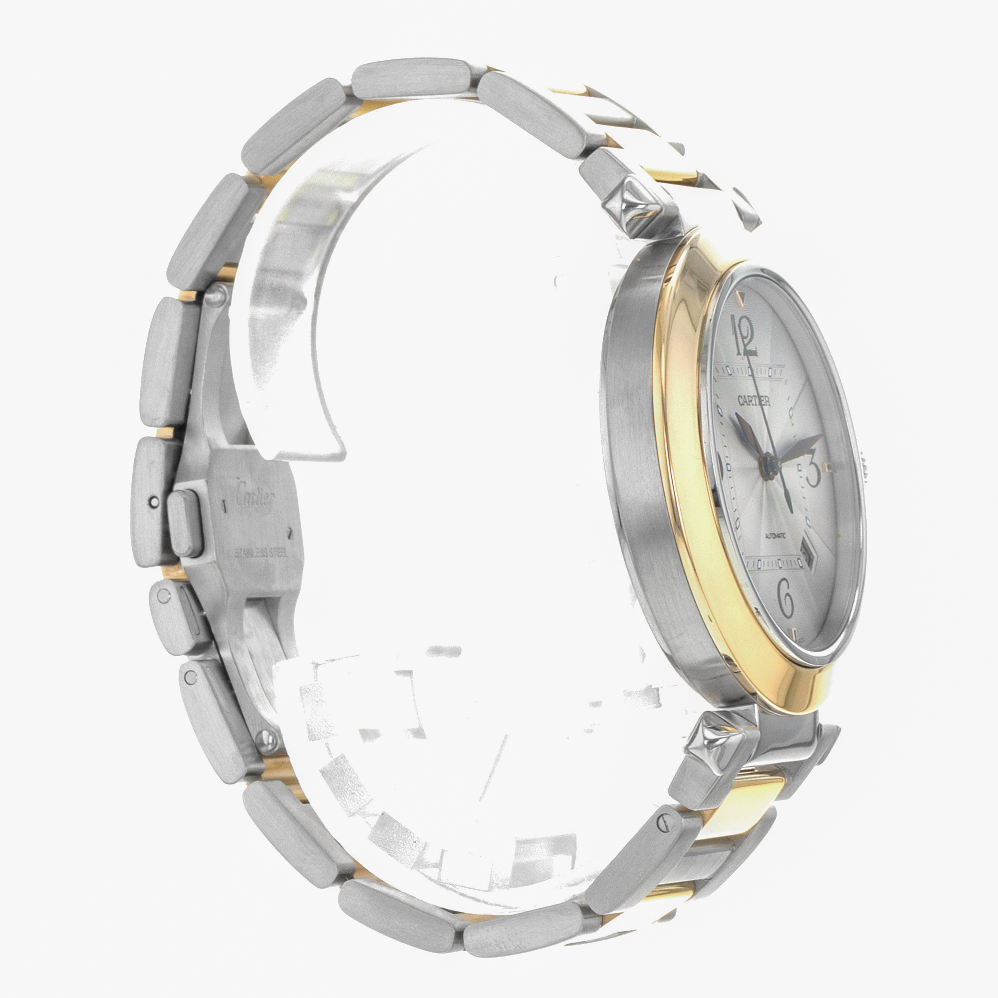 Cartier Pasha W2PA0009 4266 41mm Steel 18k Yellow Gold Automatic Mens Watch thumbnail 7