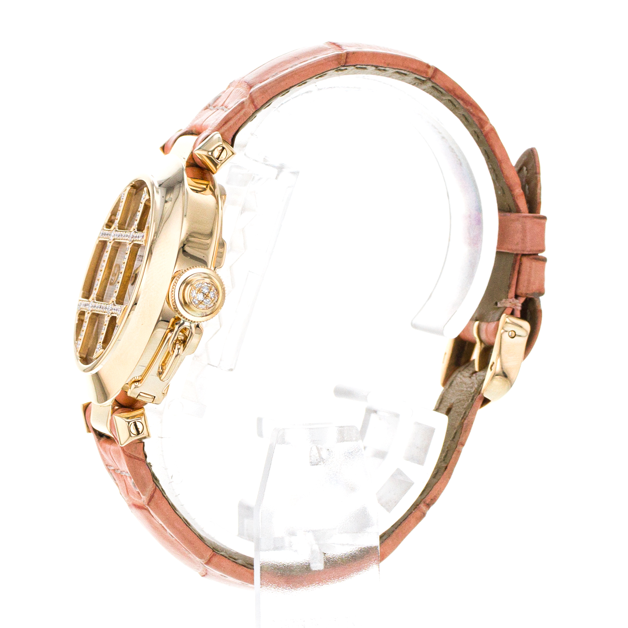 Cartier Pasha WJ101356 2399 32mm Factory Diamond Grill Yellow Gold Ladies Watch thumbnail 5