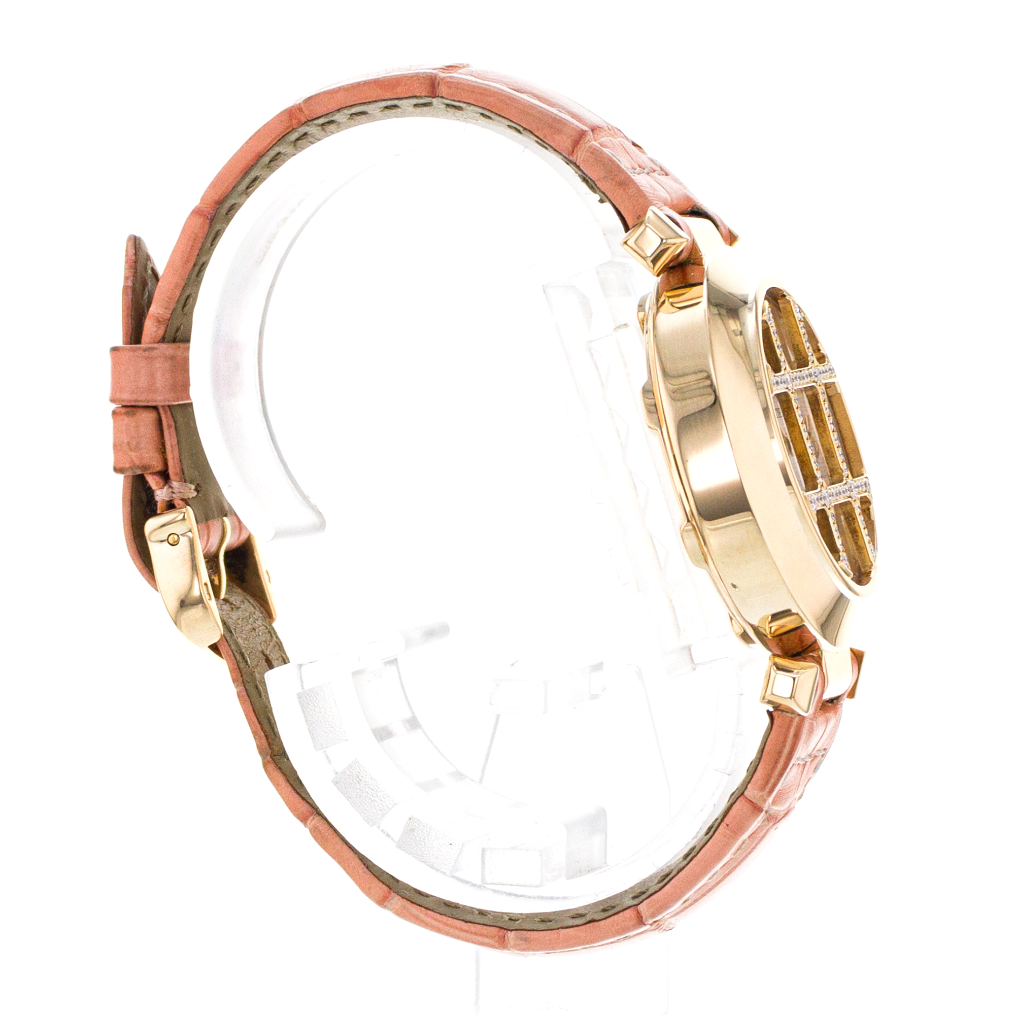 Cartier Pasha WJ101356 2399 32mm Factory Diamond Grill Yellow Gold Ladies Watch thumbnail 6