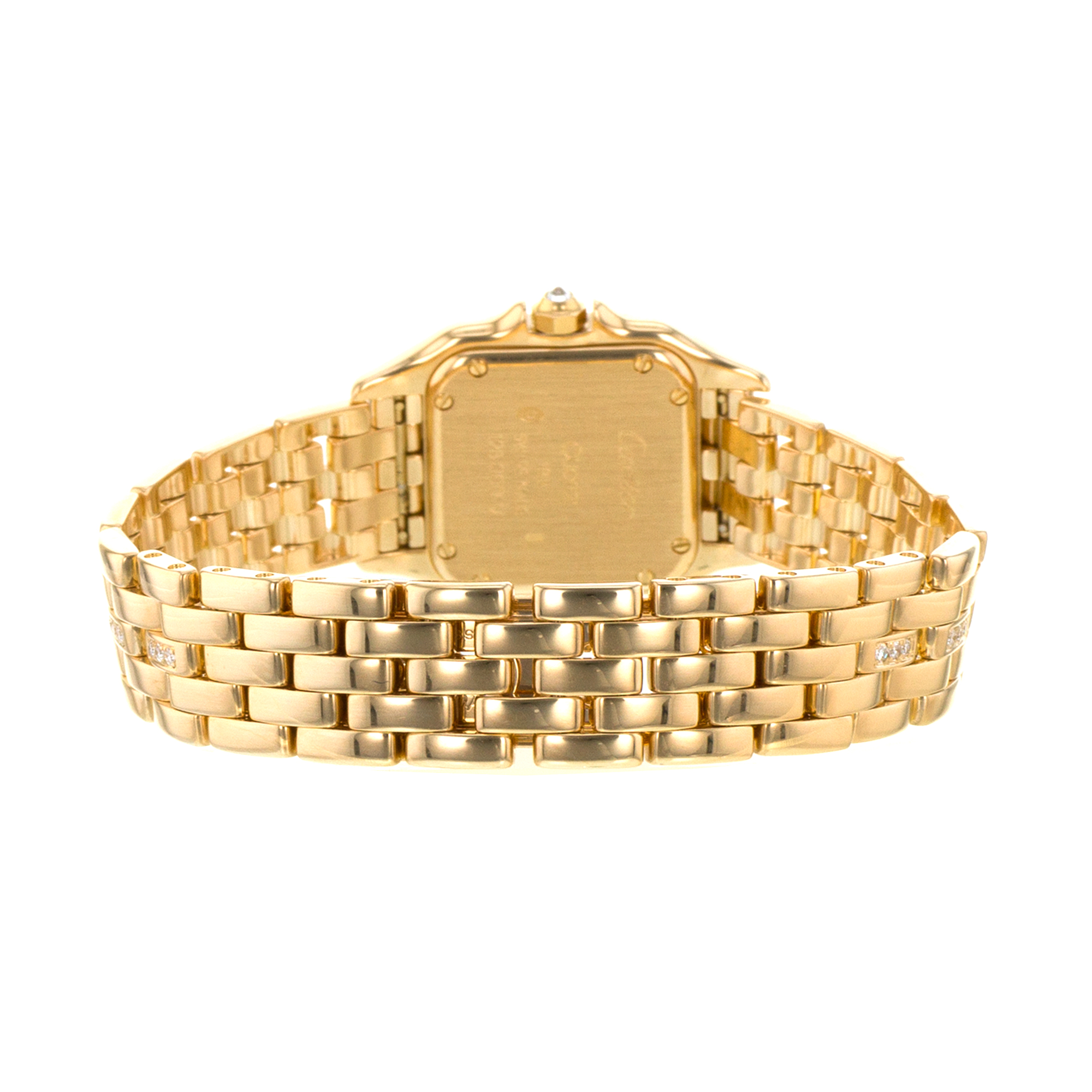 Cartier Panthere 128000M 22mm Roman Factory Diamonds Yellow Gold Ladies Watch thumbnail 9