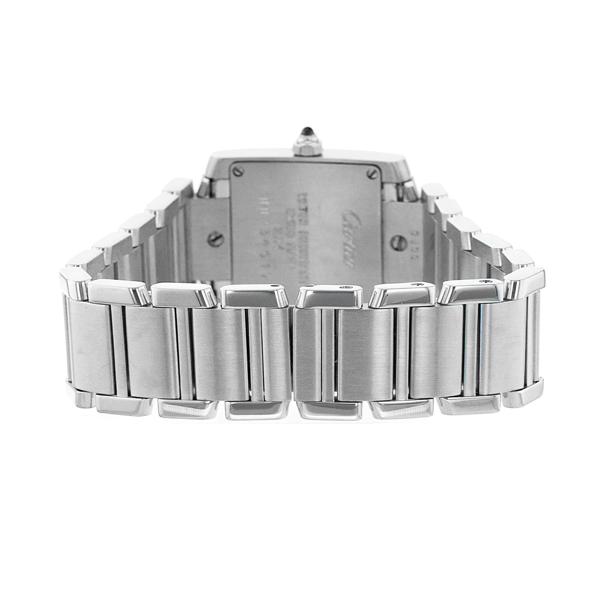 Cartier Tank Francaise W51008Q3 2384 20mm Small Silver Roman Steel Ladies Watch thumbnail 9
