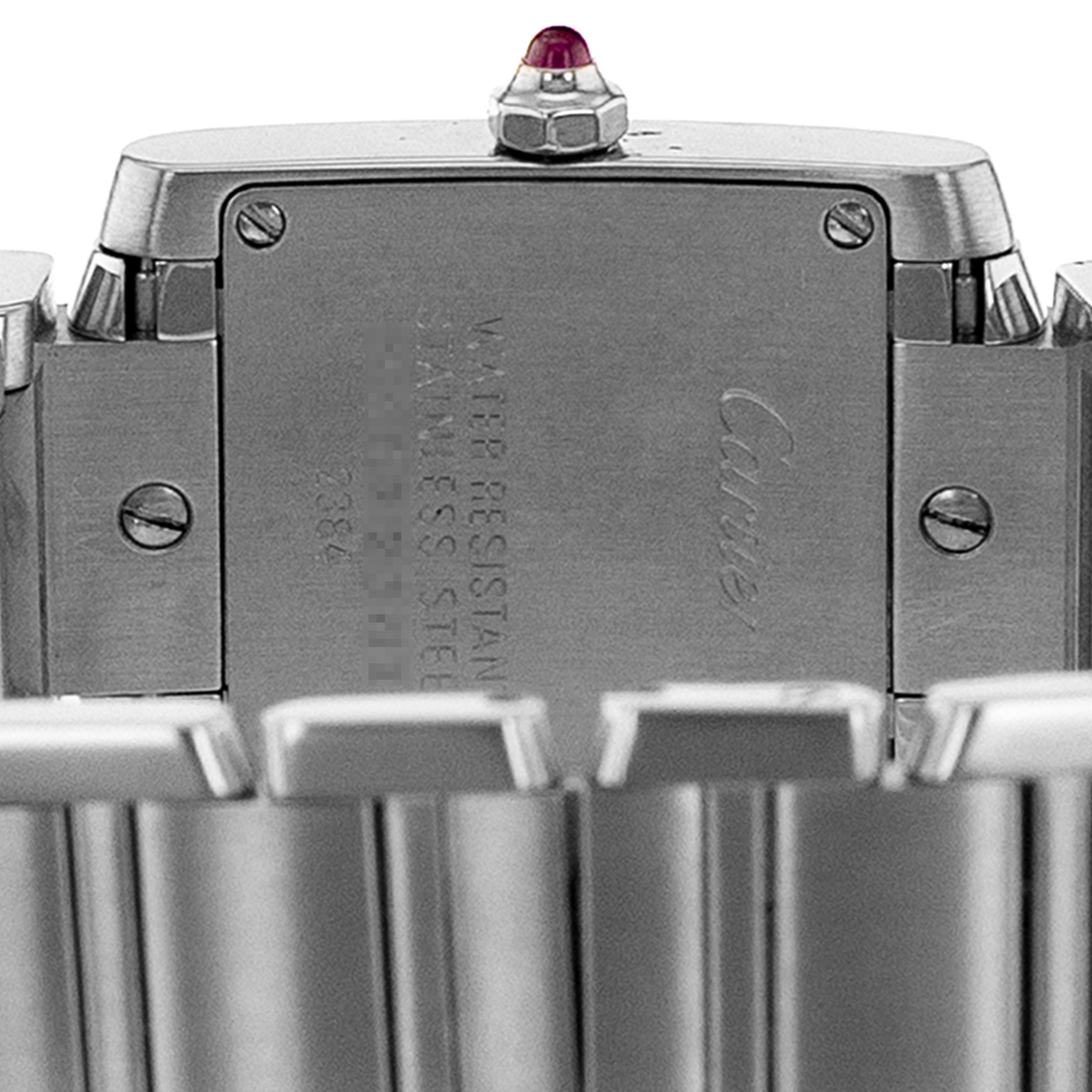 Cartier Tank Française W51028Q3 2384 Pink Mother Of Pearl Roman Ladies Watch thumbnail 10