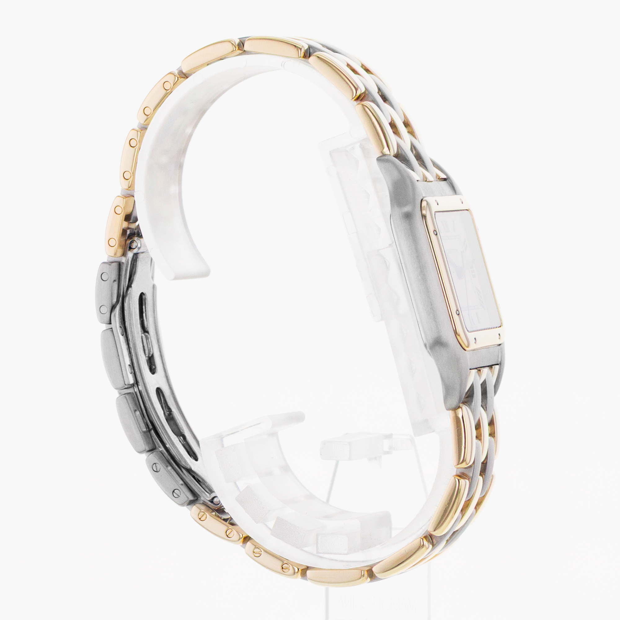 Cartier Panthere 83083244 27mm Silver Roman Steel Yellow Gold 3 Row Mens Watch thumbnail 6