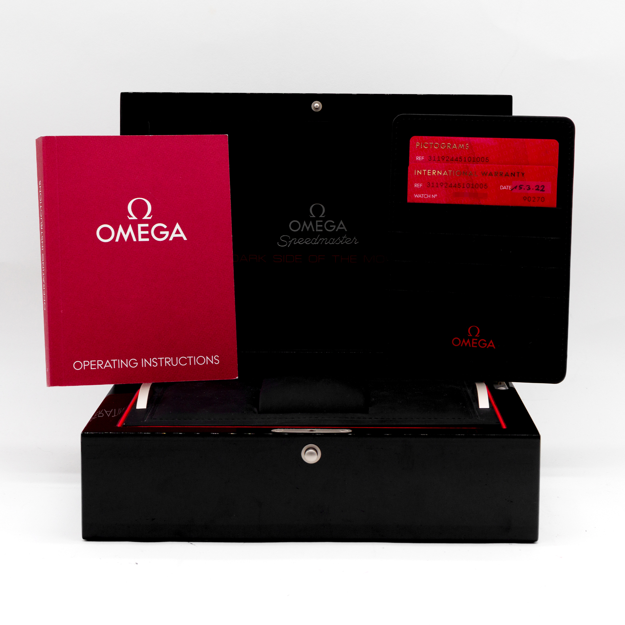 Omega Speedmaster 311.92.44.51.01.005 44mm Dark Side of The Moon Mens Watch thumbnail 3
