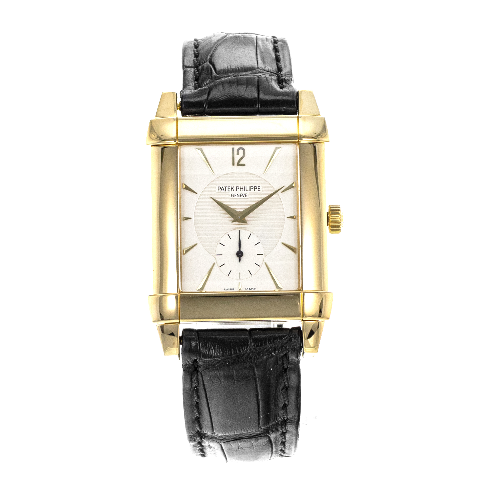 Patek Philippe Gondolo 5111J-001 30mm Silver Yellow Gold Manual Wind Mens Watch thumbnail 2