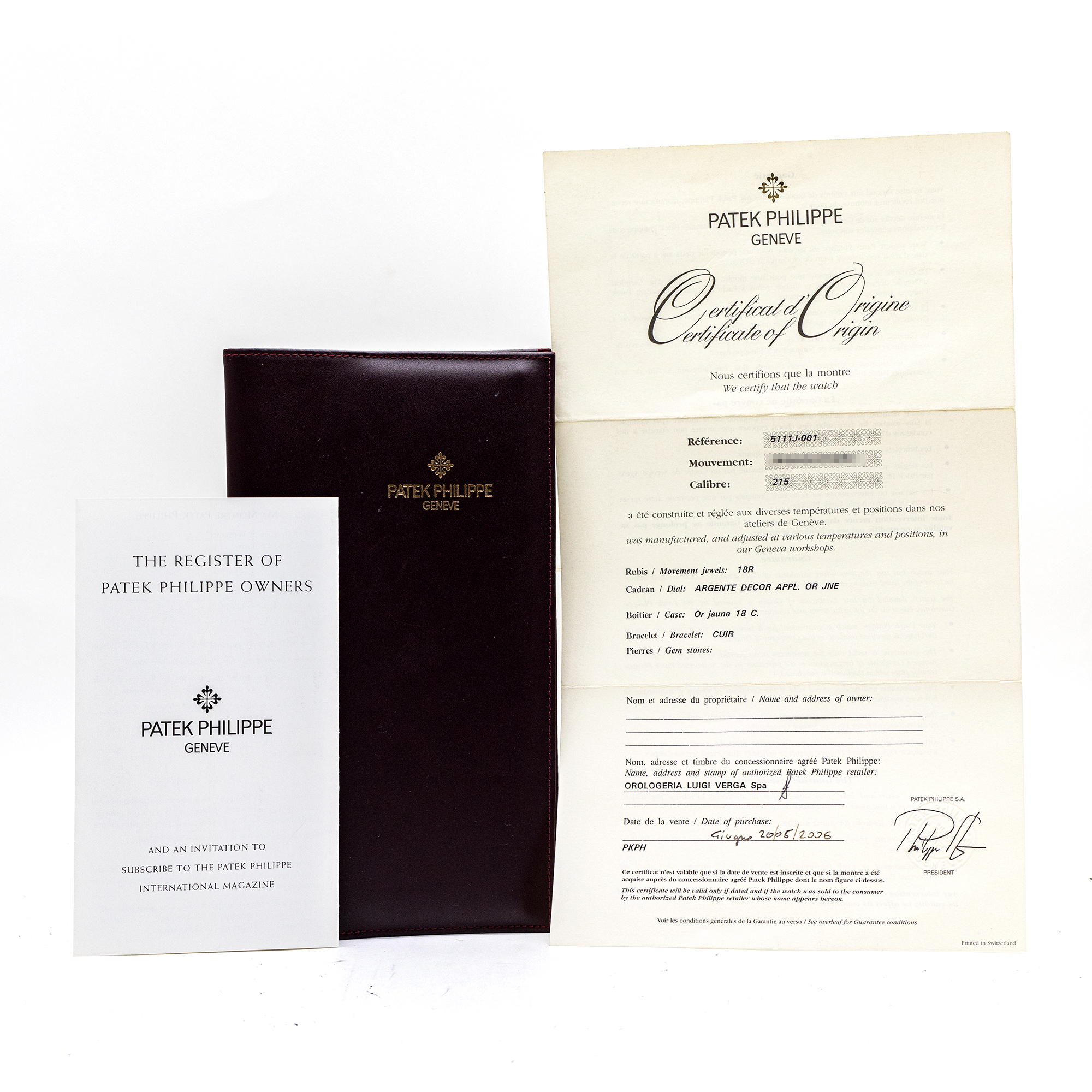 Patek Philippe Gondolo 5111J-001 30mm Silver Yellow Gold Manual Wind Mens Watch thumbnail 3