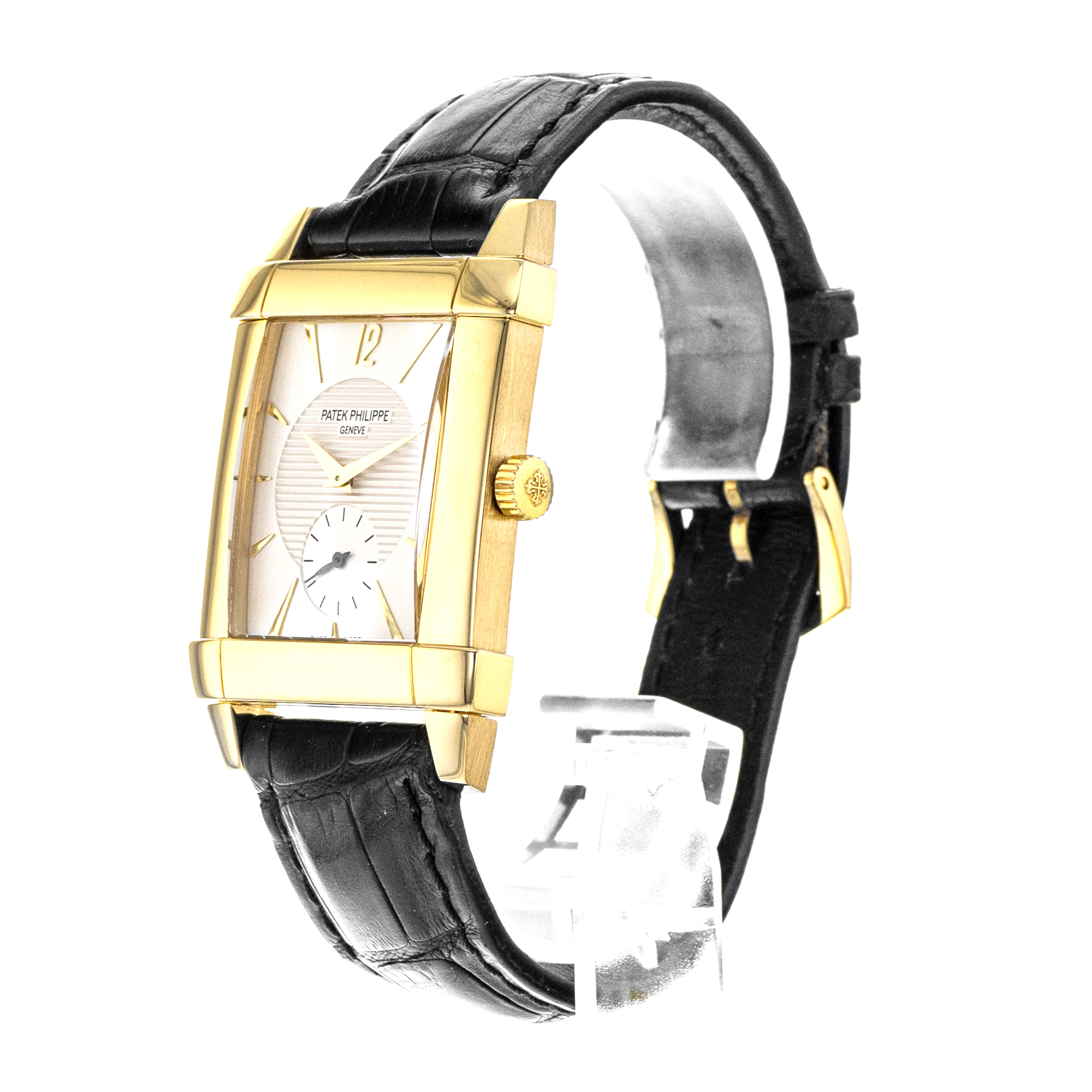 Patek Philippe Gondolo 5111J-001 30mm Silver Yellow Gold Manual Wind Mens Watch thumbnail 5