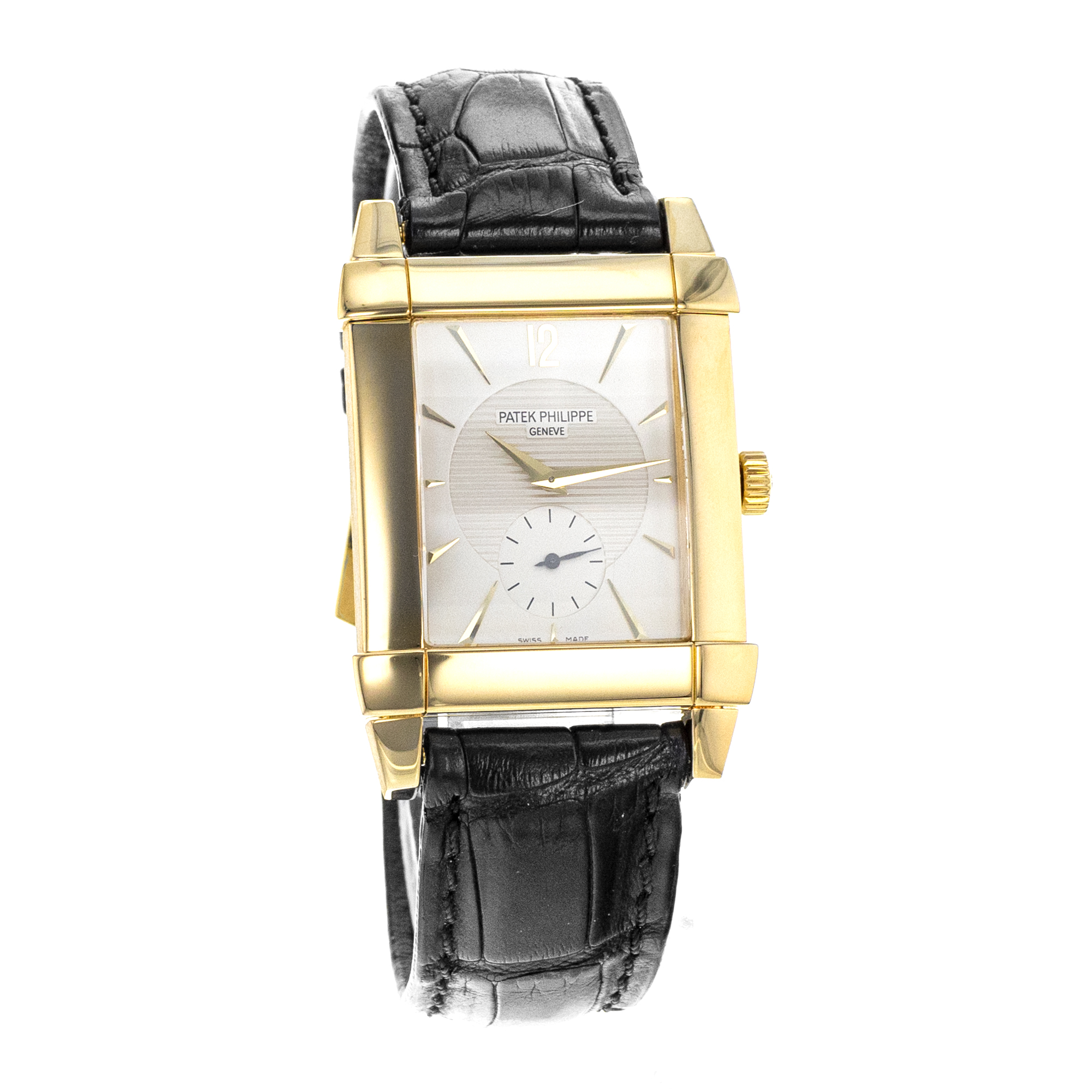 Patek Philippe Gondolo 5111J-001 30mm Silver Yellow Gold Manual Wind Mens Watch thumbnail 9