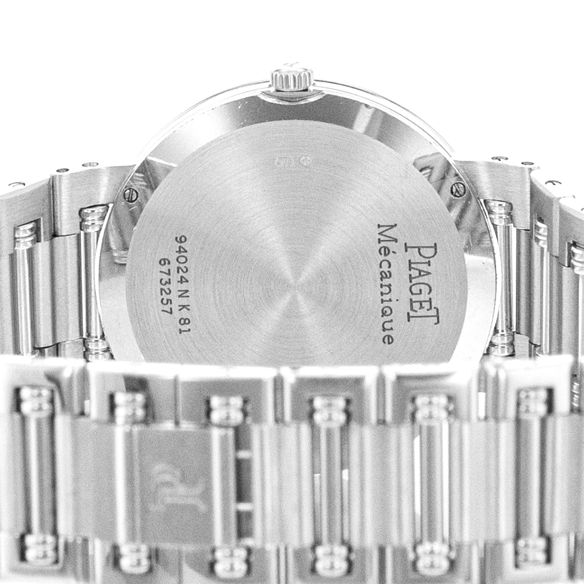 Piaget Dancer 94024 31mm Factory Lapis Diamond White Gold Manual Wind Mens Watch thumbnail 10