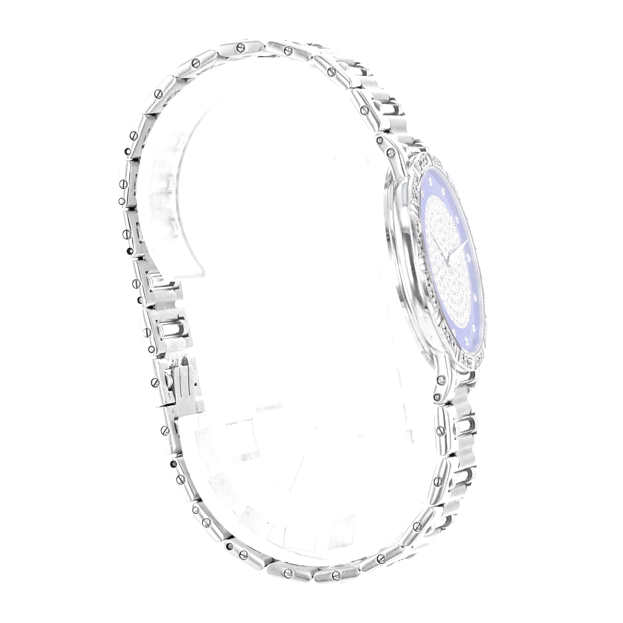 Piaget Dancer 94024 31mm Factory Lapis Diamond White Gold Manual Wind Mens Watch thumbnail 6