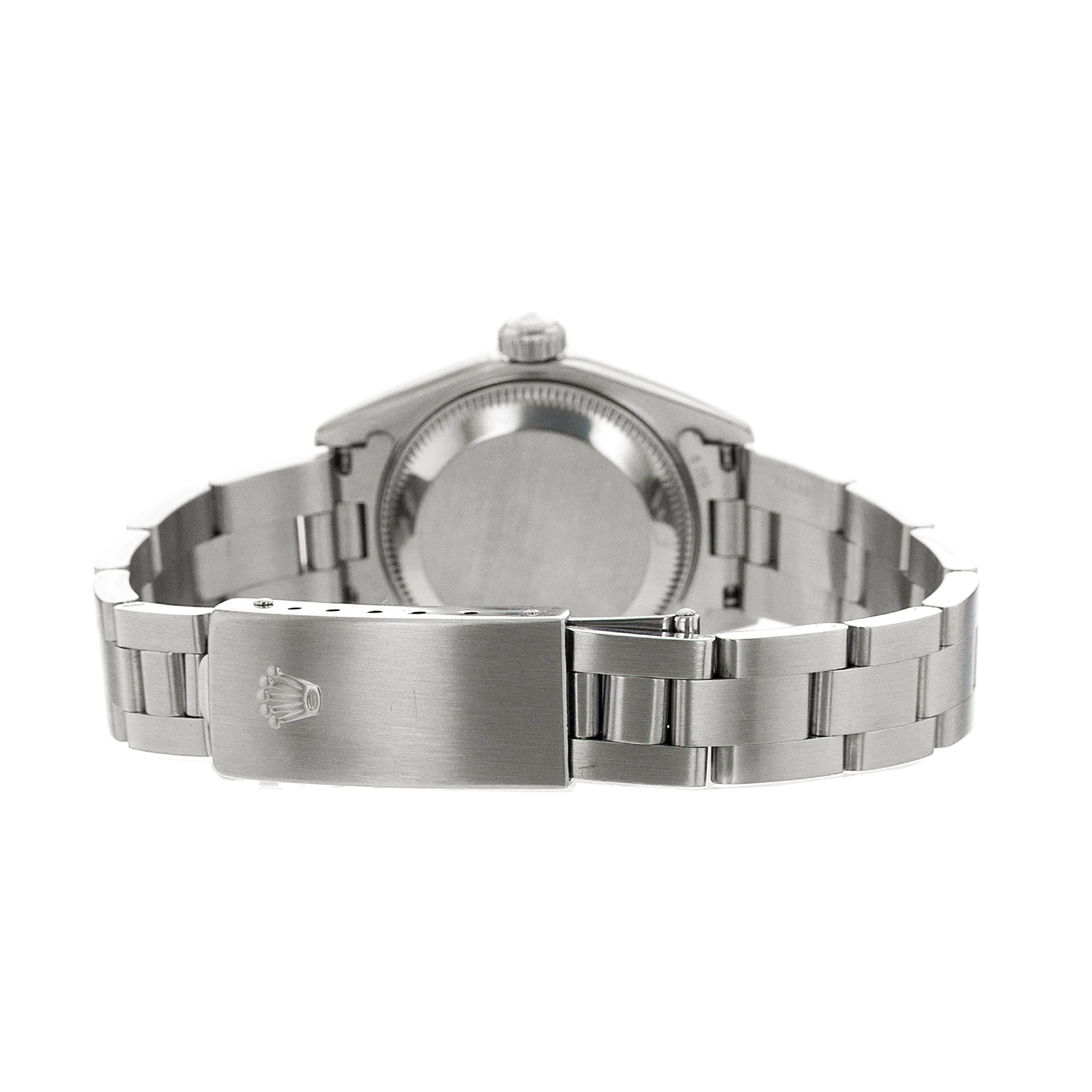 Rolex Oyster Perpetual Lady Date 69160 26mm Blue Index Steel Oyster Ladies Watch thumbnail 9