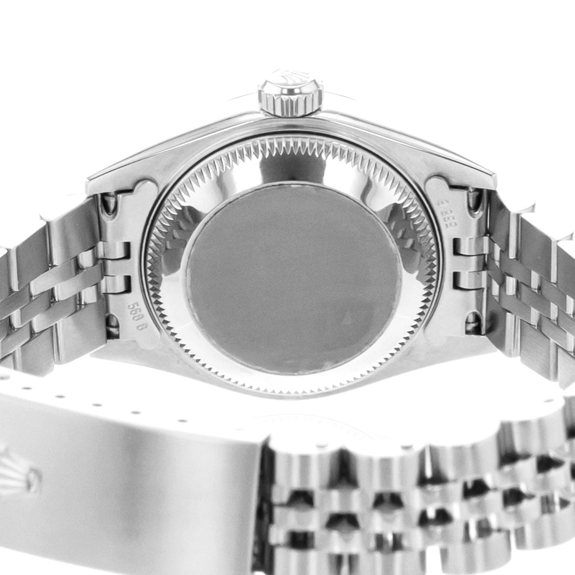 Rolex Datejust 26 79174 Pink Mother of Pearl Steel White Gold Ladies Watch thumbnail 10