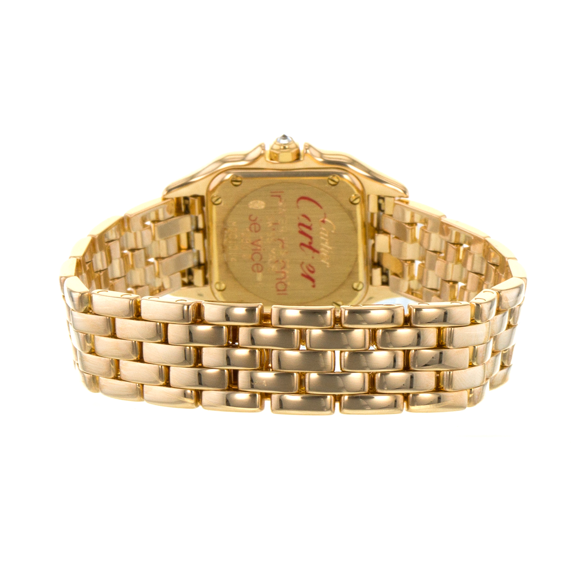 Cartier Panthere WF3116B9 12802 22mm Factory Diamonds Yellow Gold Ladies Watch thumbnail 9