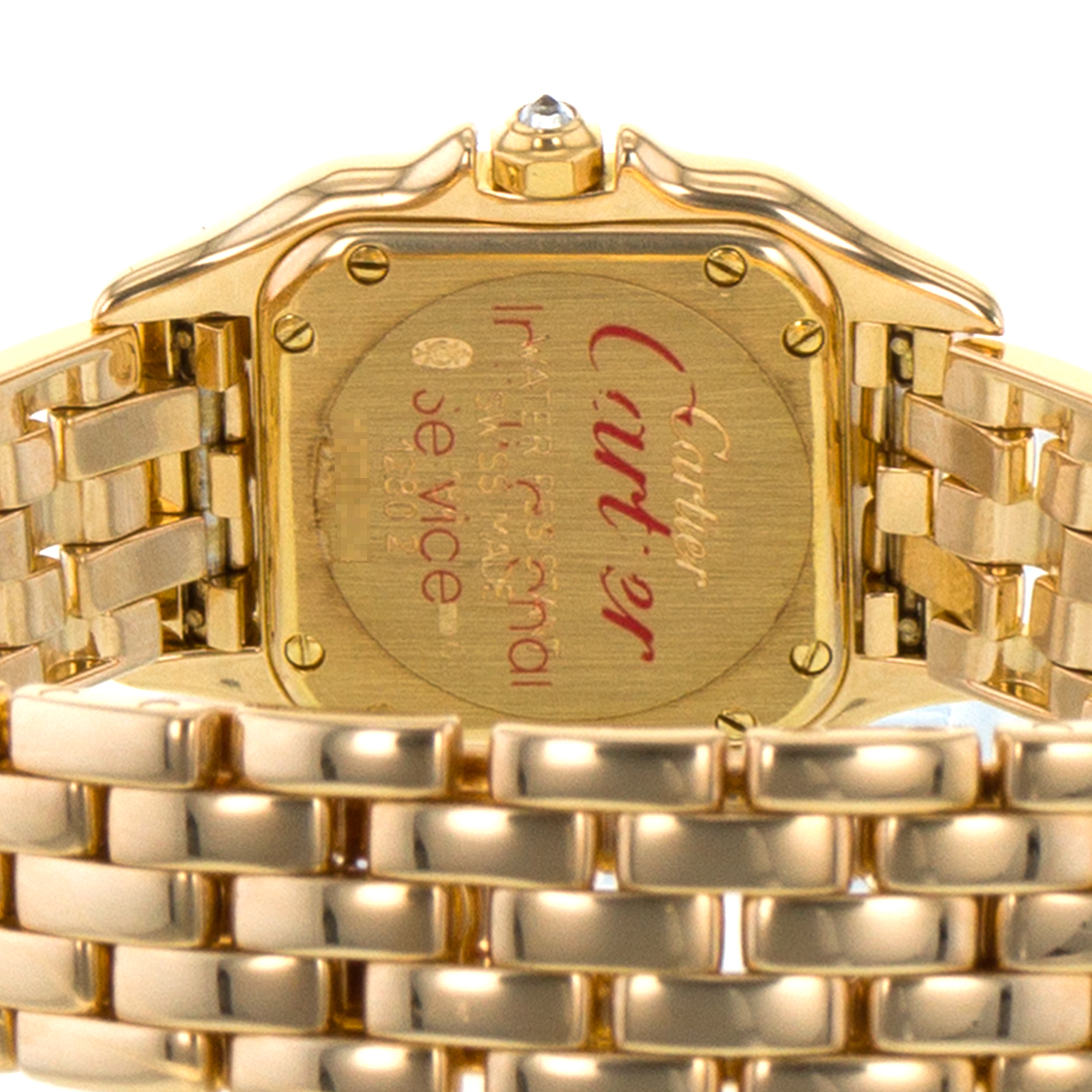 Cartier Panthere WF3116B9 12802 22mm Factory Diamonds Yellow Gold Ladies Watch thumbnail 10