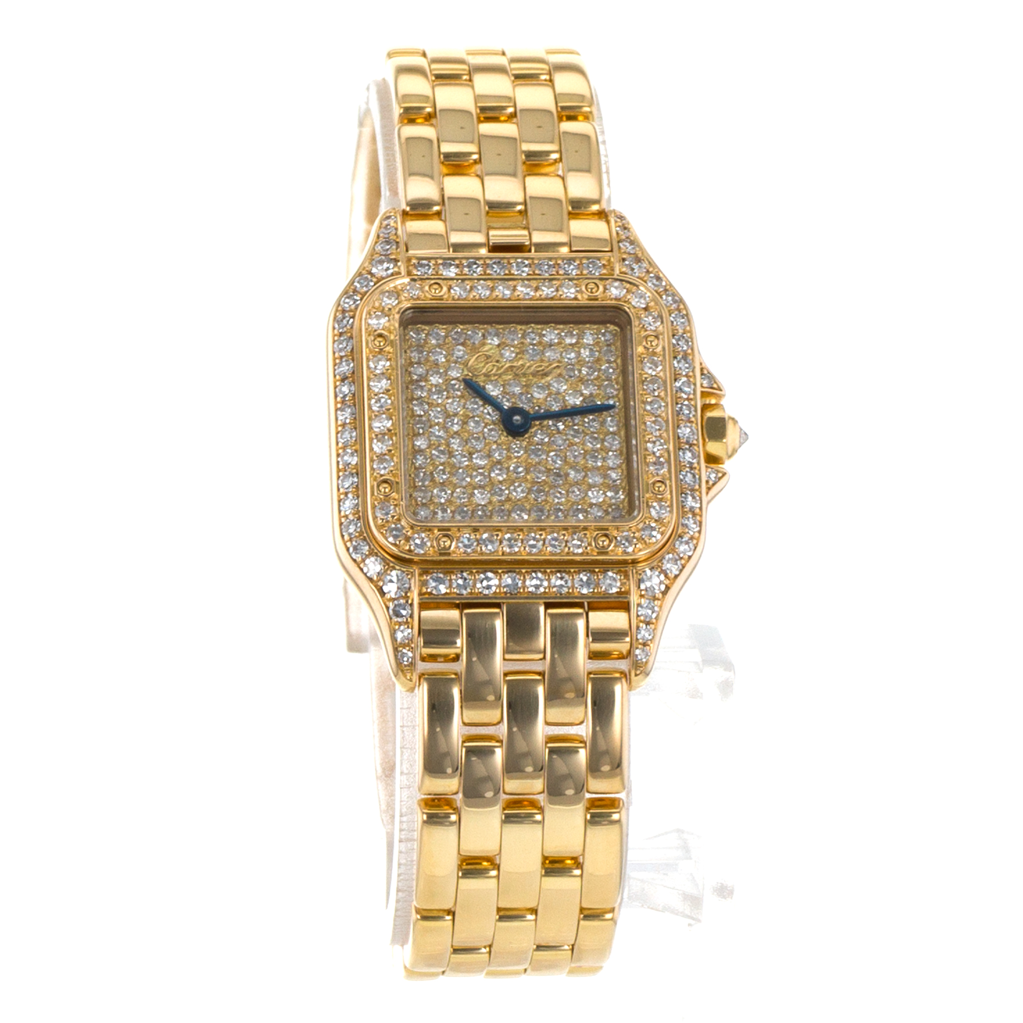 Cartier Panthere WF3116B9 12802 22mm Factory Diamonds Yellow Gold Ladies Watch thumbnail 8