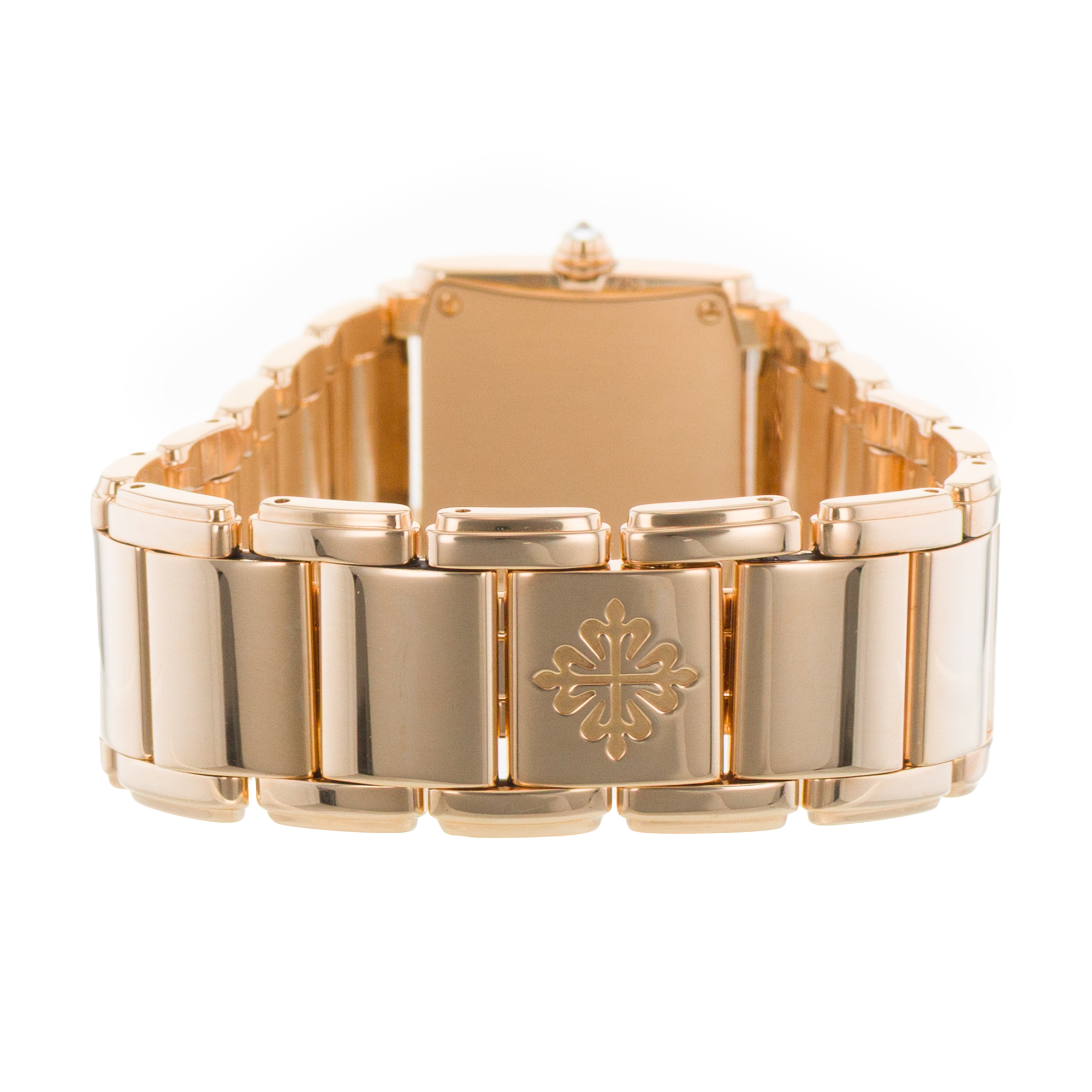 Patek Philippe Twenty~4 4908 22mm Brown Factory Diamonds Rose Gold Ladies Watch thumbnail 10