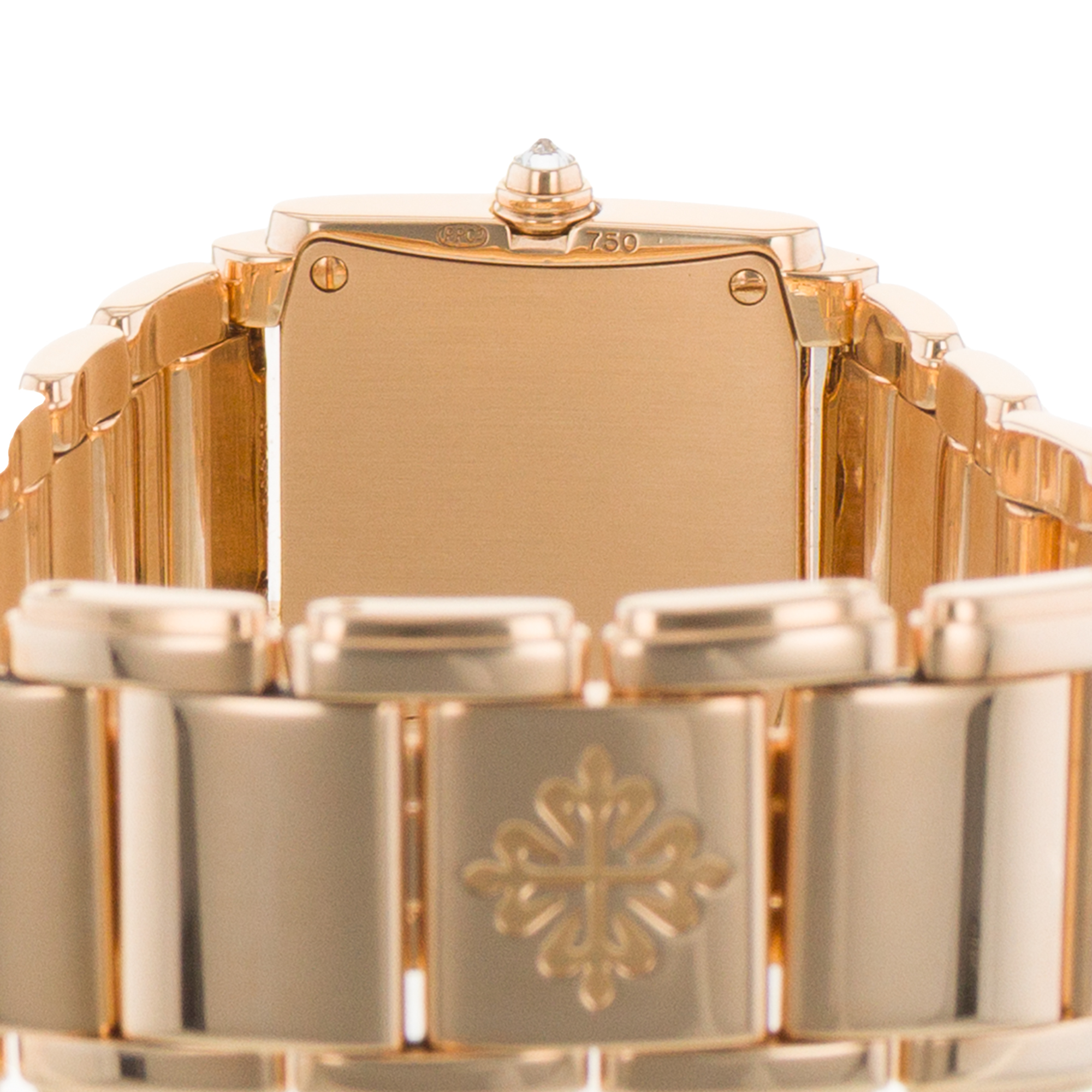 Patek Philippe Twenty~4 4908 22mm Brown Factory Diamonds Rose Gold Ladies Watch thumbnail 11