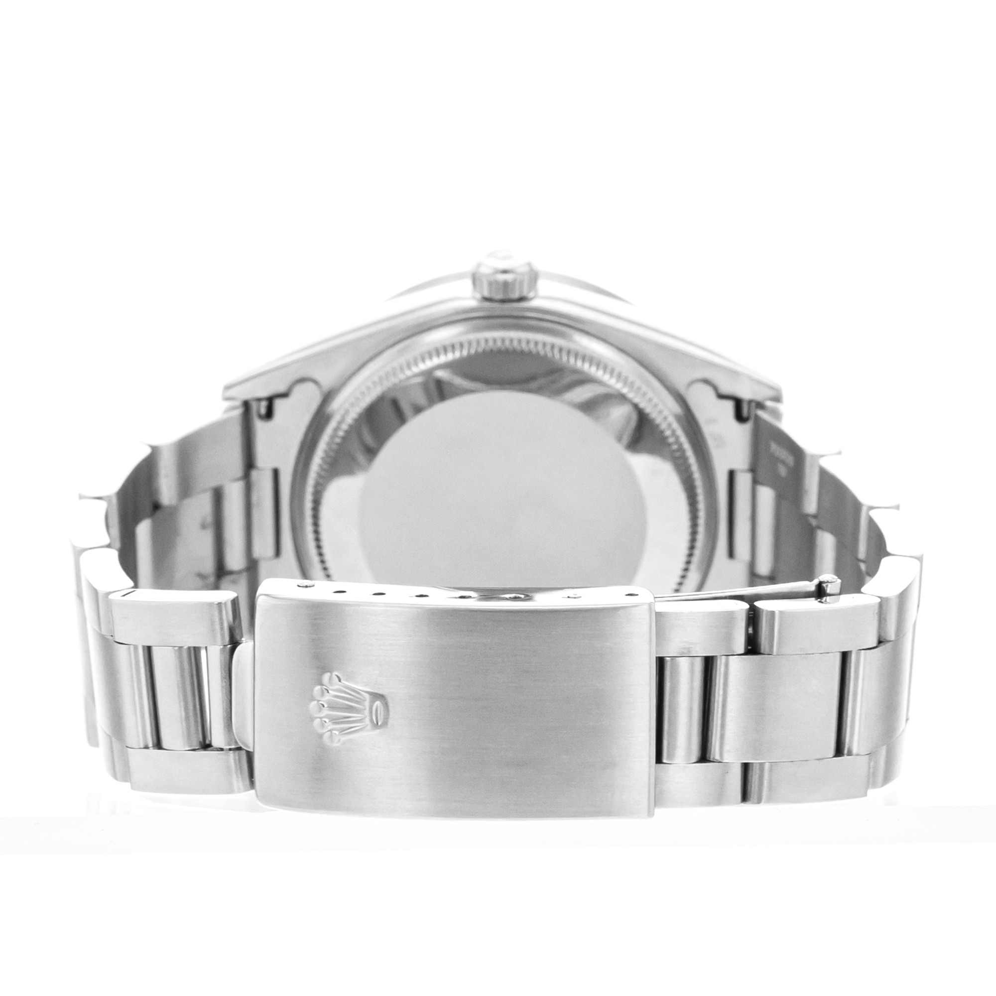 Rolex Air King 14010M 34mm Blue Index Steel Engine Turned Oyster Mens Watch 2003 thumbnail 10