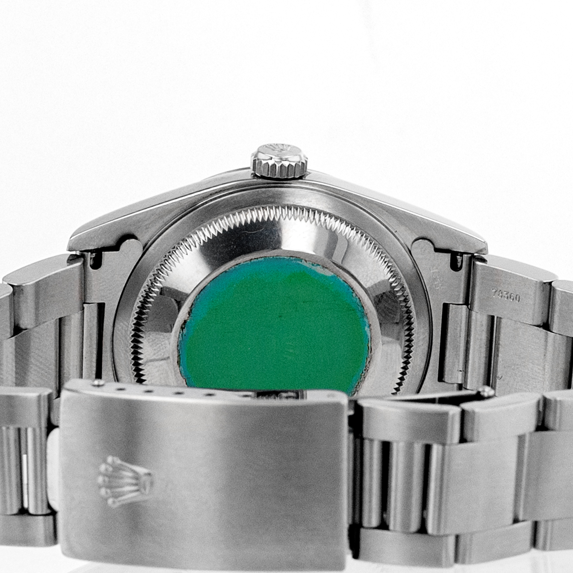Rolex Datejust 36 16200 Silver Roman Smooth Steel Oyster Mens Watch 2001 Papers thumbnail 10
