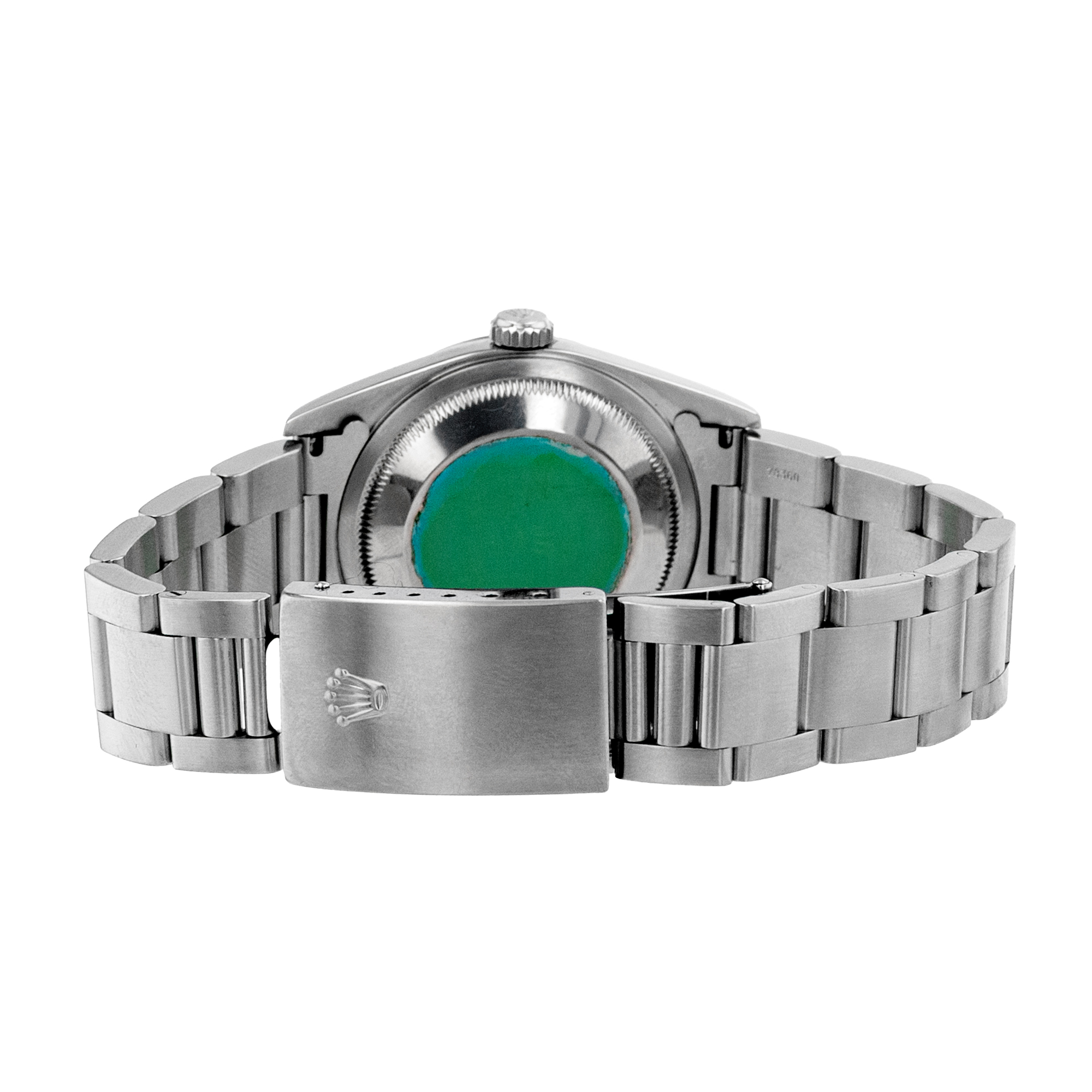 Rolex Datejust 36 16200 Silver Roman Smooth Steel Oyster Mens Watch 2001 Papers thumbnail 9