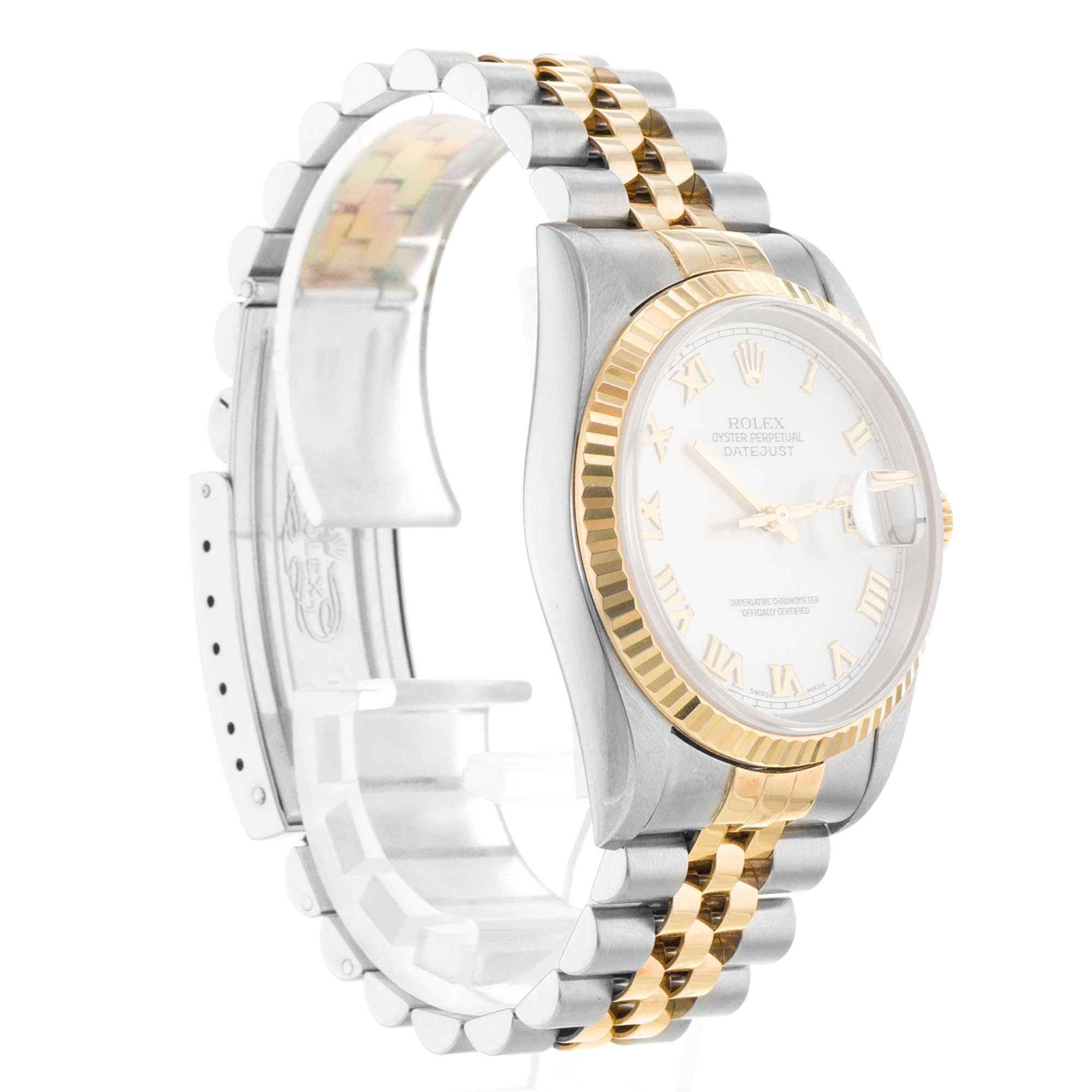 Rolex Datejust 36 16233 Factory Mother of Pearl Steel Yellow Gold Mens Watch thumbnail 7