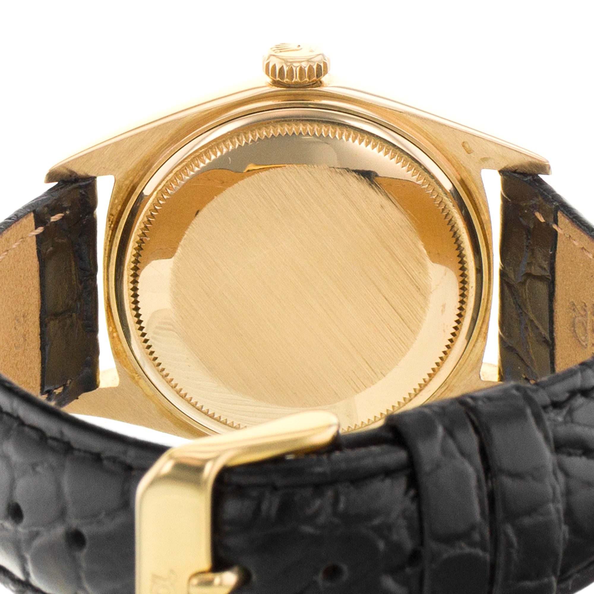 Rolex Day-Date 36 1803 Vintage Yellow Index Gold Leather Automatic Mens Watch thumbnail 10