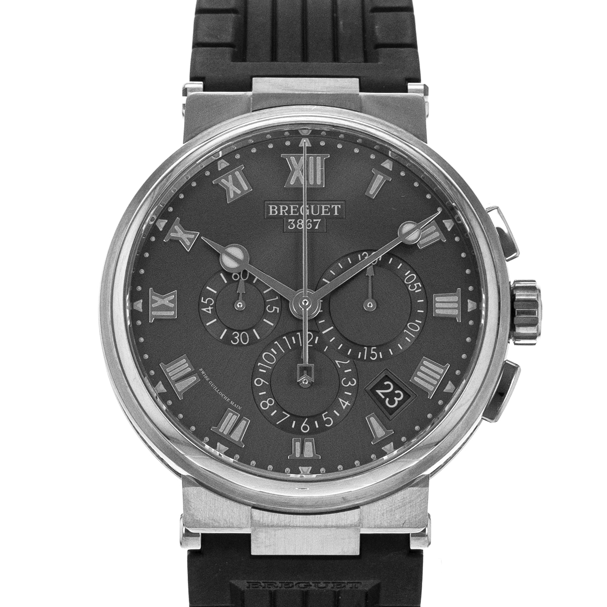 Breguet Marine 5527TI/G2/9WV 42mm Gray Chronograph Automatic Mens Watch 2021 thumbnail 1