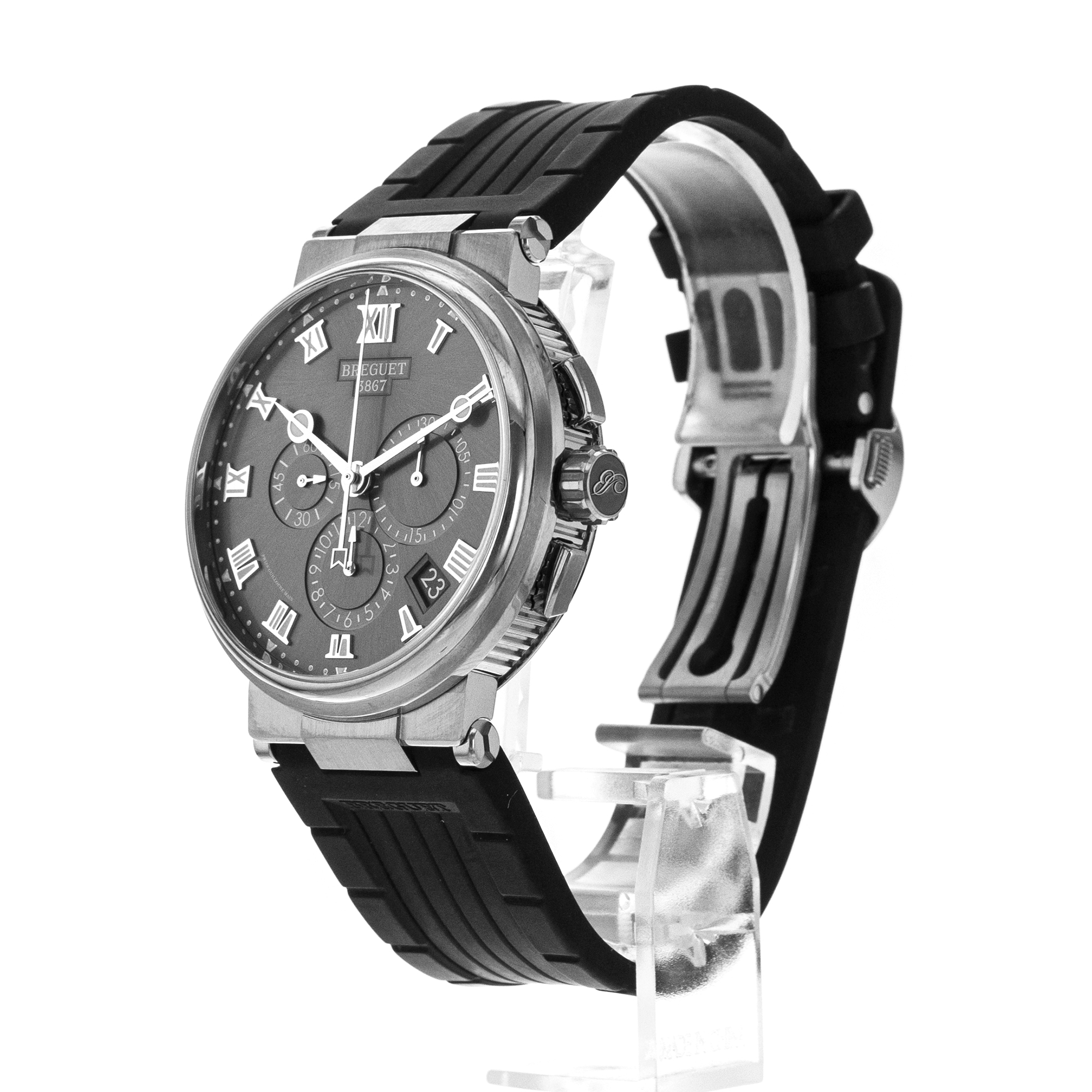 Breguet Marine 5527TI/G2/9WV 42mm Gray Chronograph Automatic Mens Watch 2021 thumbnail 5